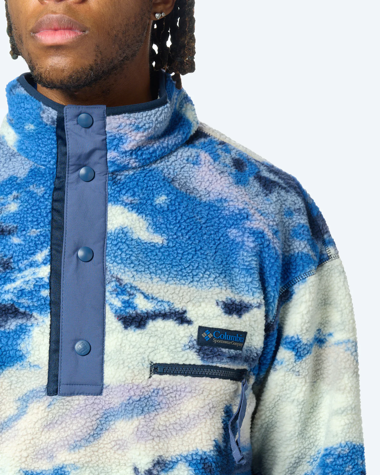 Columbia Helvetia™ II Printed Half Snap Fleece Collegiate Navy