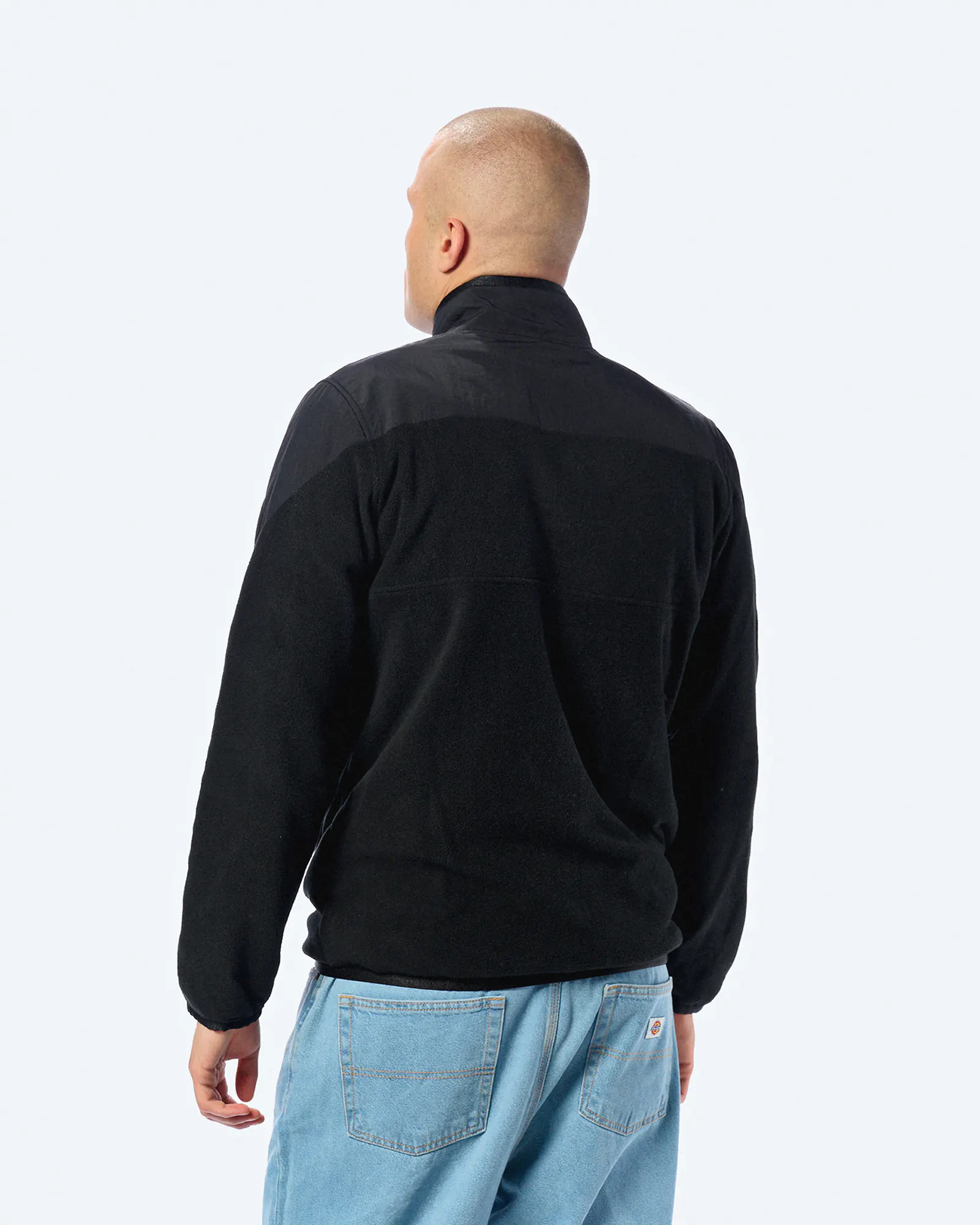 Unfair Athletics Fabric Mix Fleece Jacket Black 