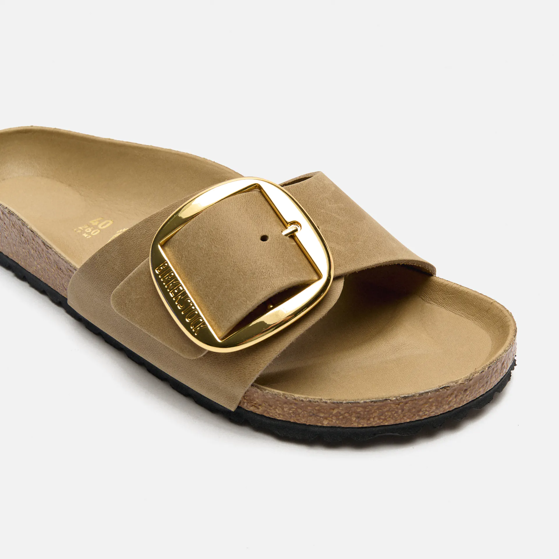 Birkenstock Madrid Big Buckle Natural Oiled Leather (Narrow Fit) Sandals Tobacco Brown