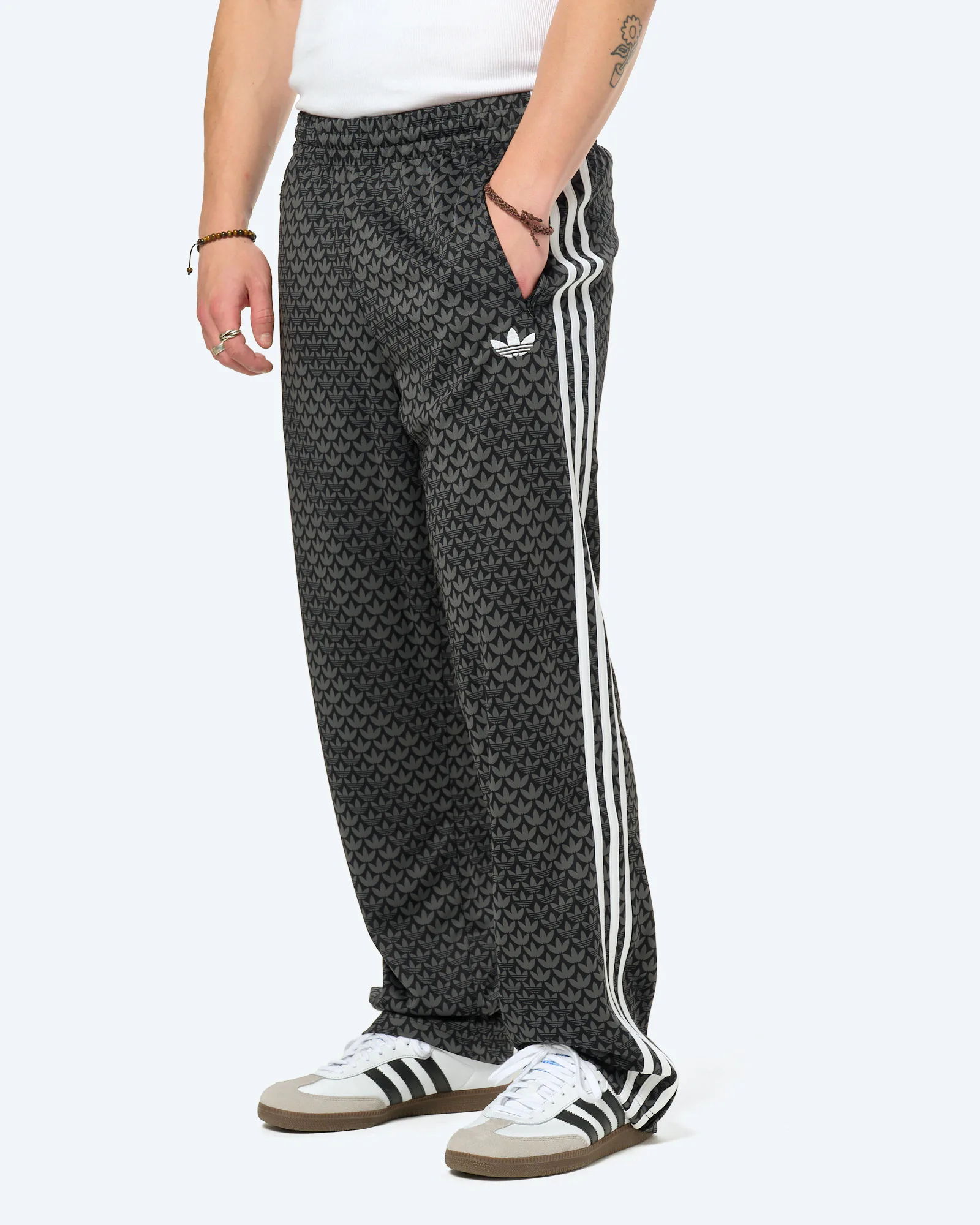 adidas Originals Firebird Monogram Track Pants Black