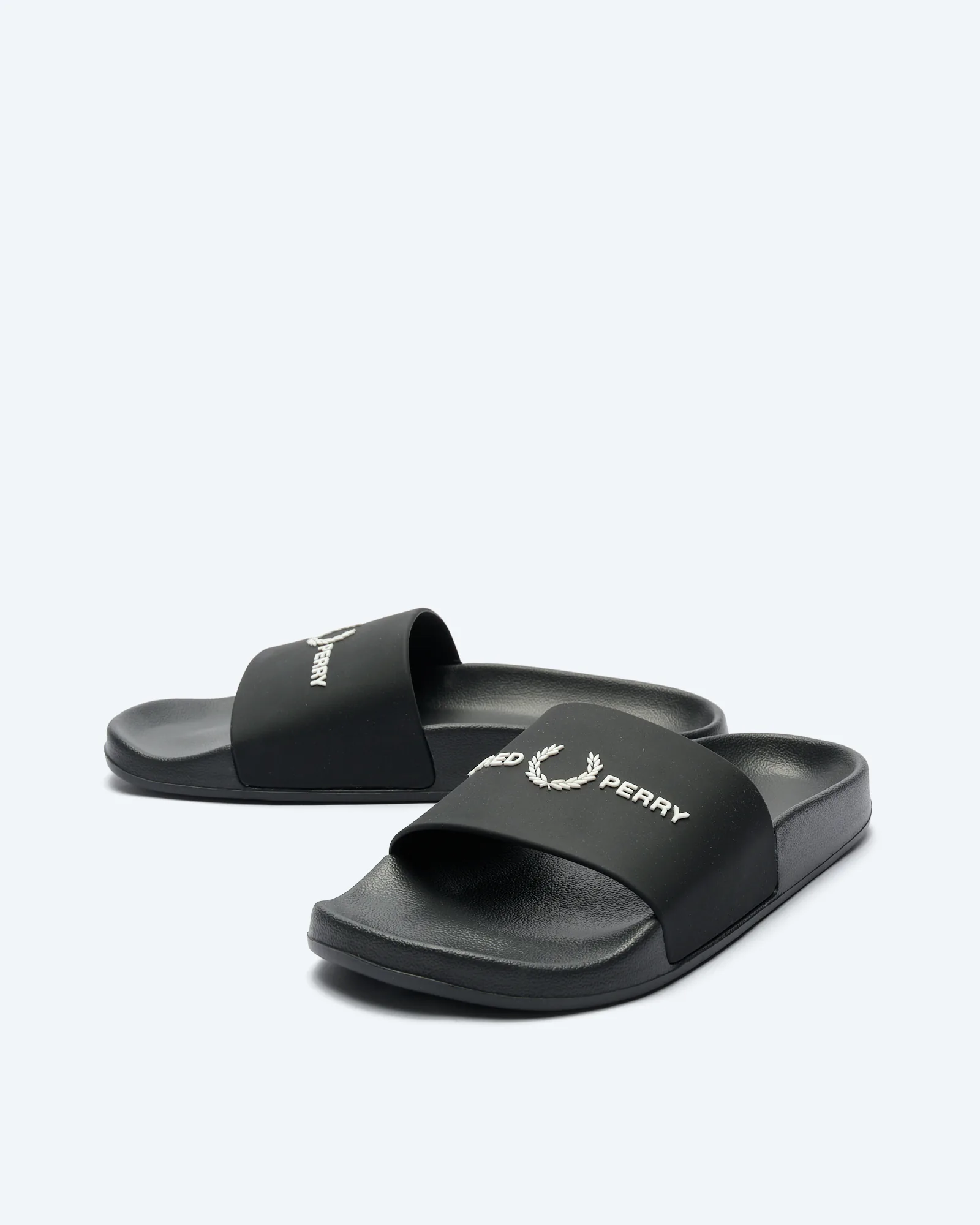 Fred Perry Branded Slides Black