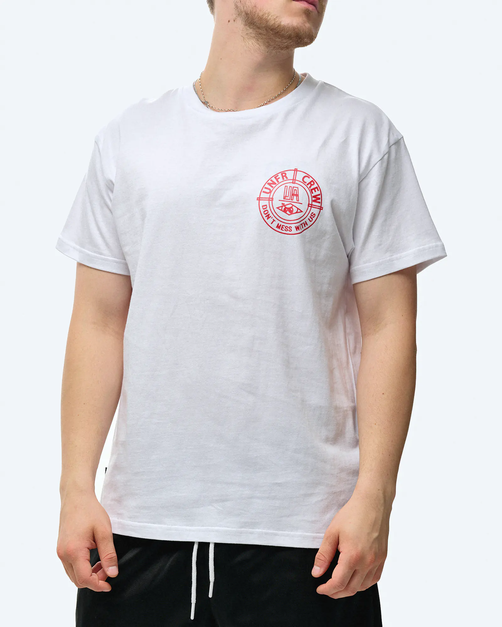 Unfair Athletics DMWU BP T-Shirt White/Red Unfair Athletics DMWU BP T-Shirt White/Red