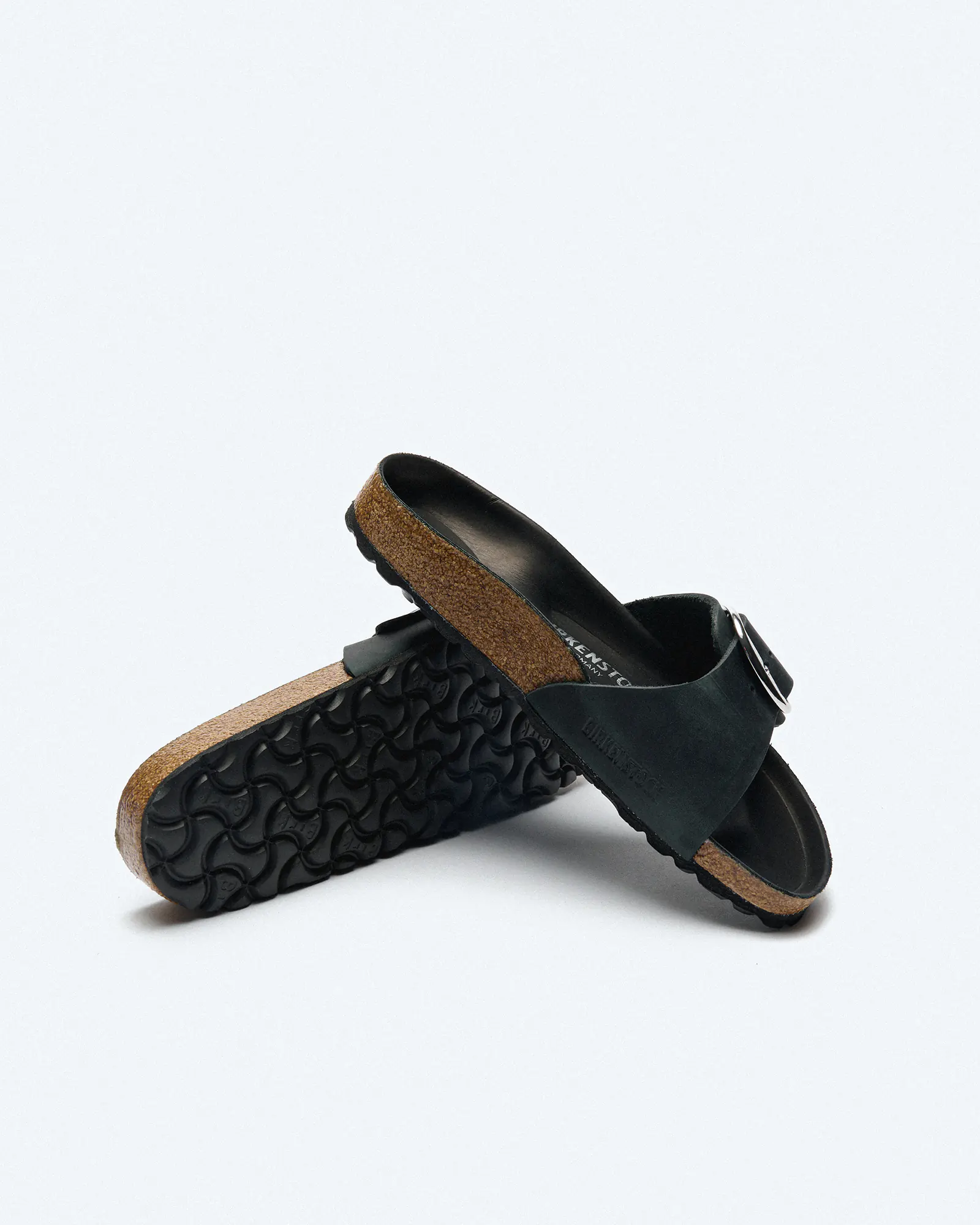 Birkenstock Madrid Big Buckle Natural Oiled Leather (Narrow Fit) Sandals Black Birkenstock Madrid Big Buckle Natural Oiled Leather (Narrow Fit) Sandals Black
