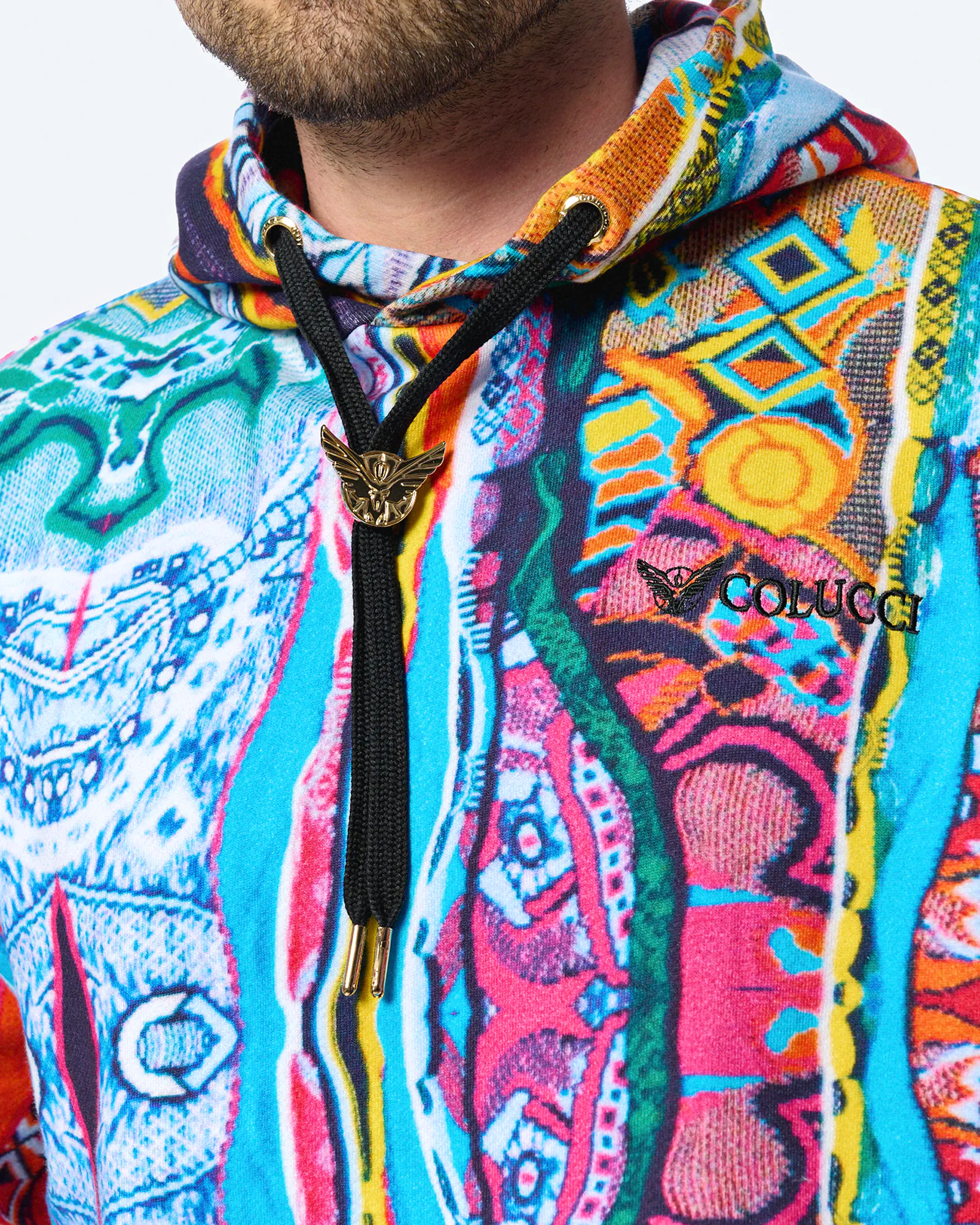 Colucci Printed Hoodie AOP Multi Colucci Printed Hoodie AOP Multi