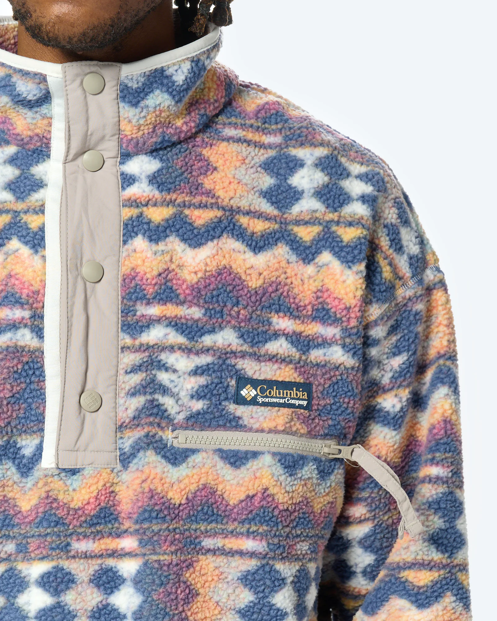 Columbia Helvetia™ II Printed Half Snap Fleece Sea Salt/Retrotree