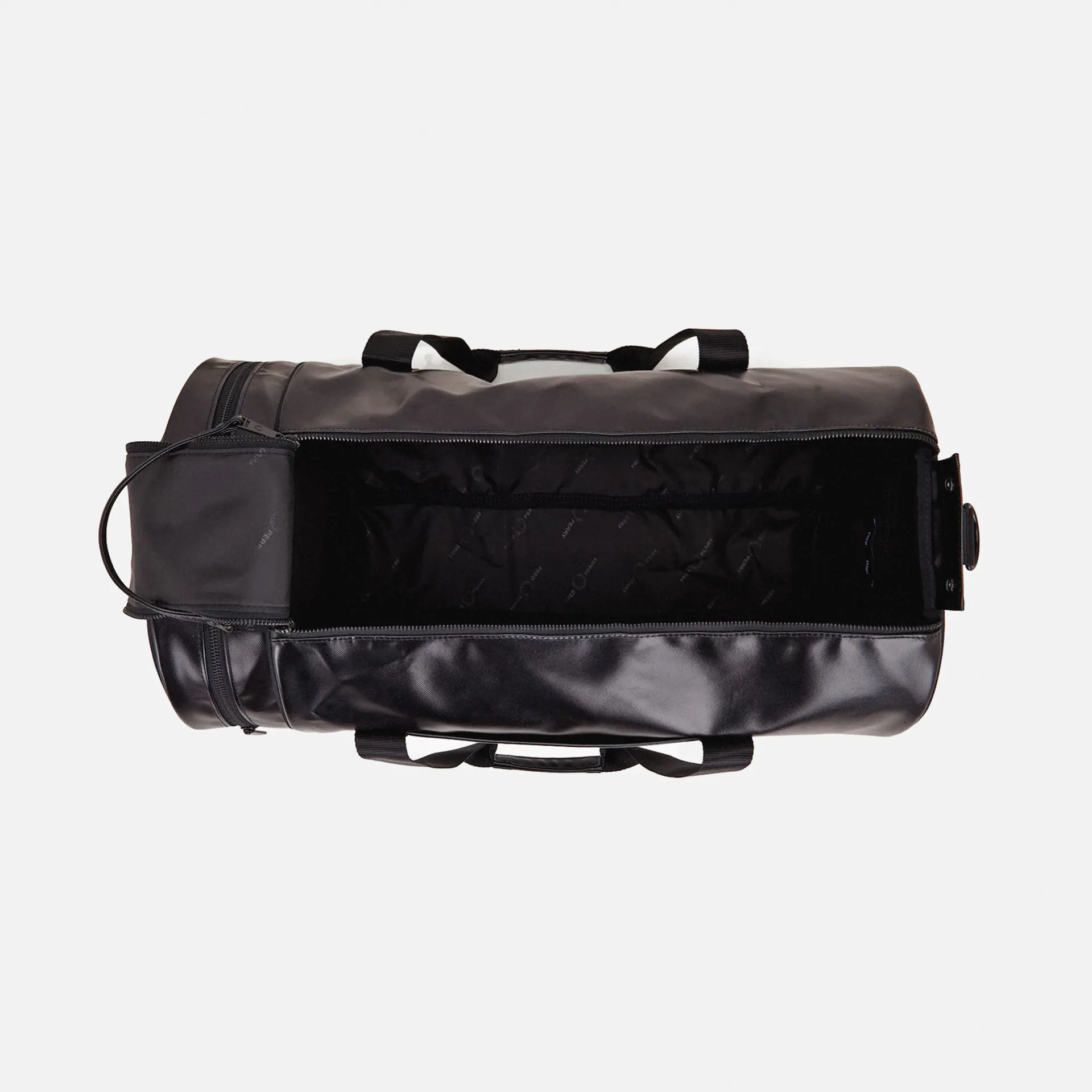 Fred Perry Tonal Large Barrel Bag Black/Gold Fred Perry Tonal Large Barrel Bag Black/Gold