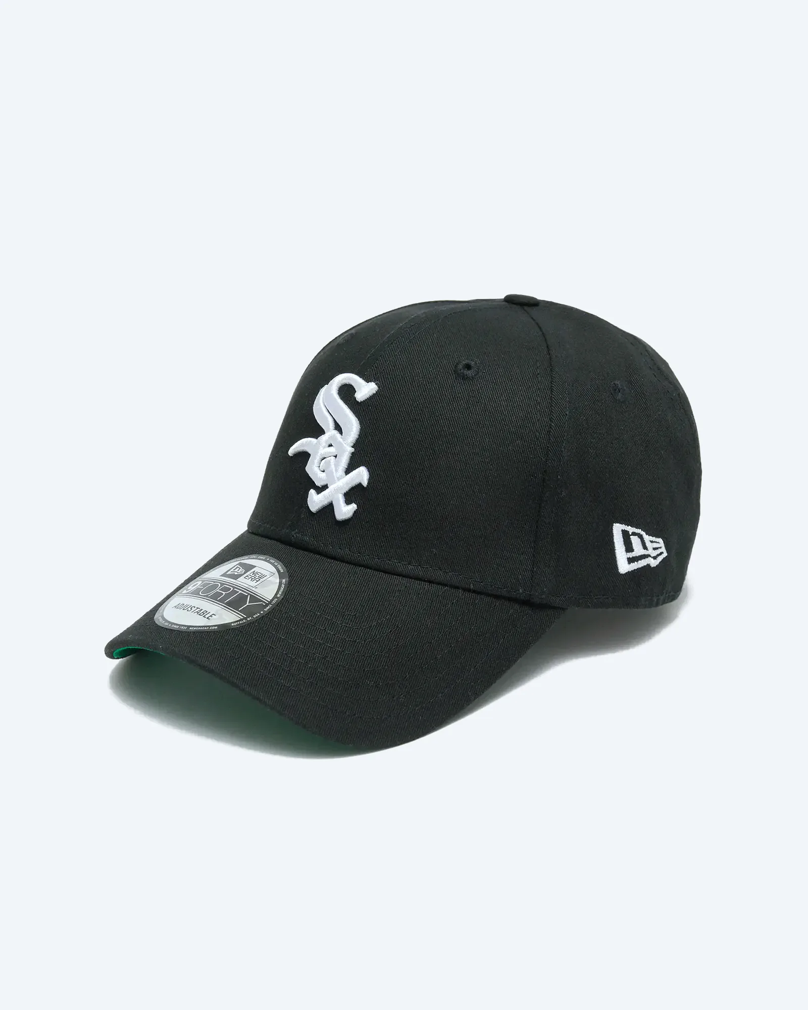 New Era MLB Chicago White Sox Team Side Patch 9Forty Strapback Cap Black BLKWHI New Era MLB Chicago White Sox Team Side Patch 9Forty Strapback Cap Black BLKWHI