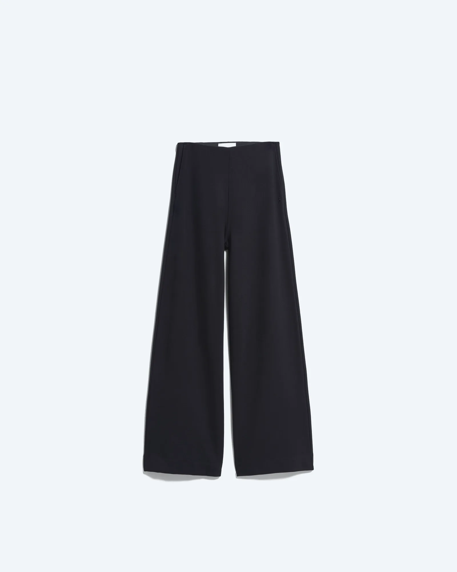 BASIC JERSEY WIDE LEG PANT Black