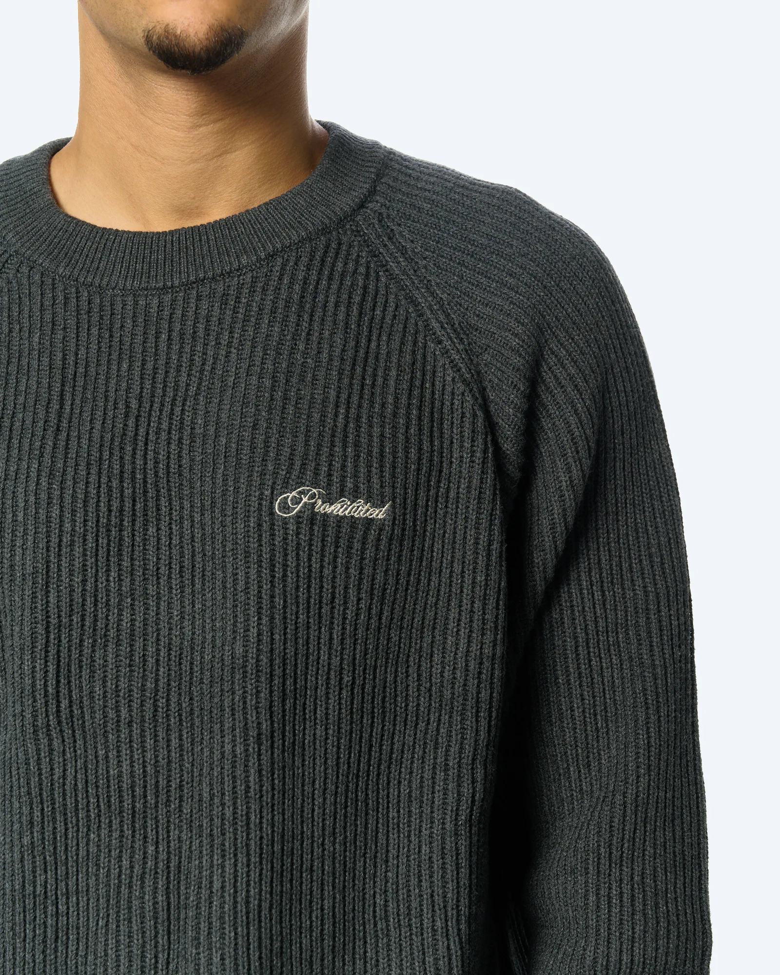 Campus Knit Sweater Dark Grey