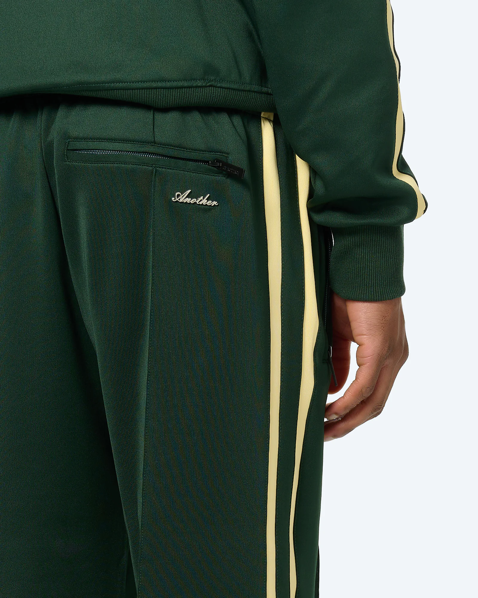 Another Cotton Everyday Wide Fit Track Pant Green