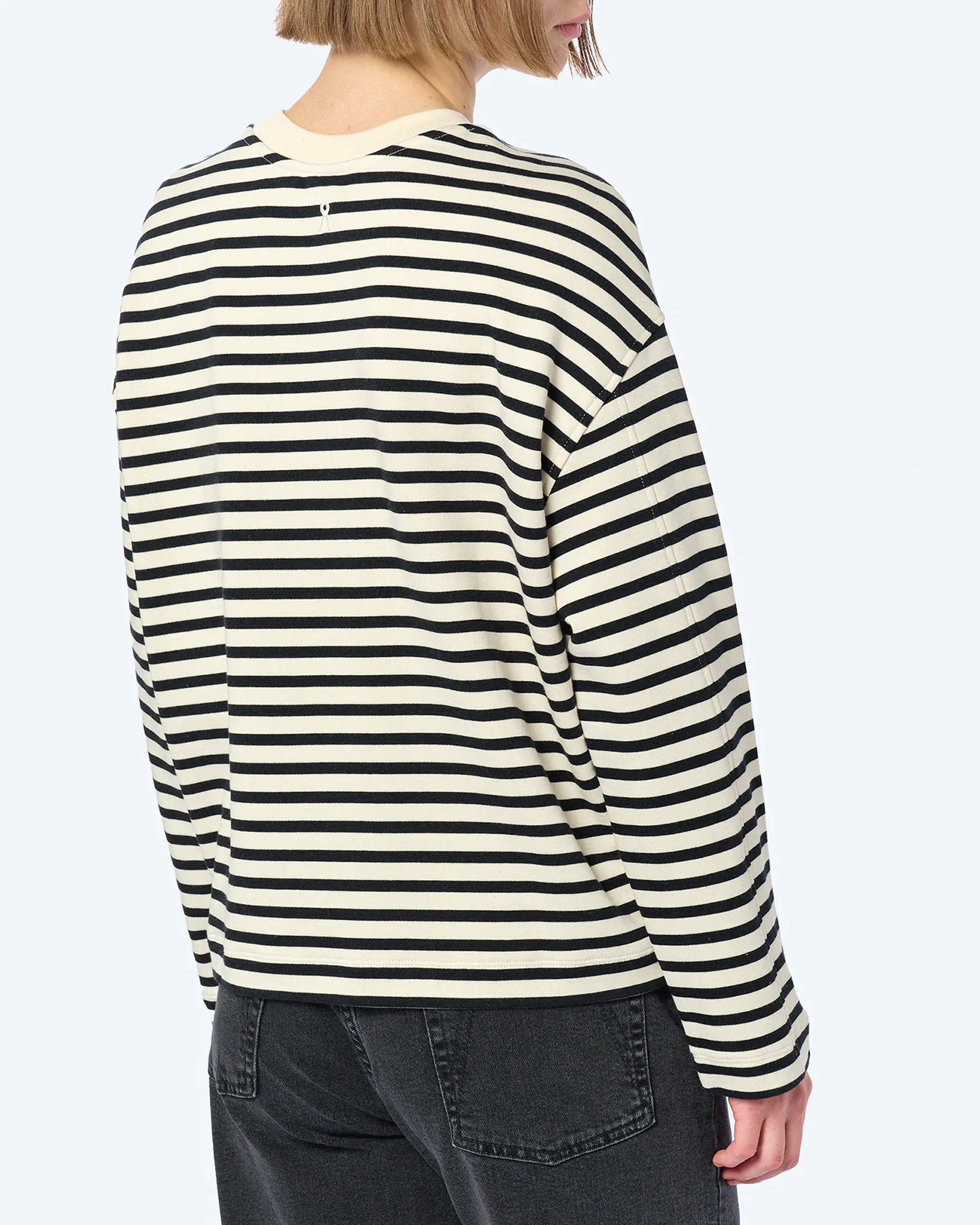 ARMEDANGELS FRANKAA MAARLEN STRIPE Sweatshirts Undyed/Black ARMEDANGELS FRANKAA MAARLEN STRIPE Sweatshirts Undyed/Black