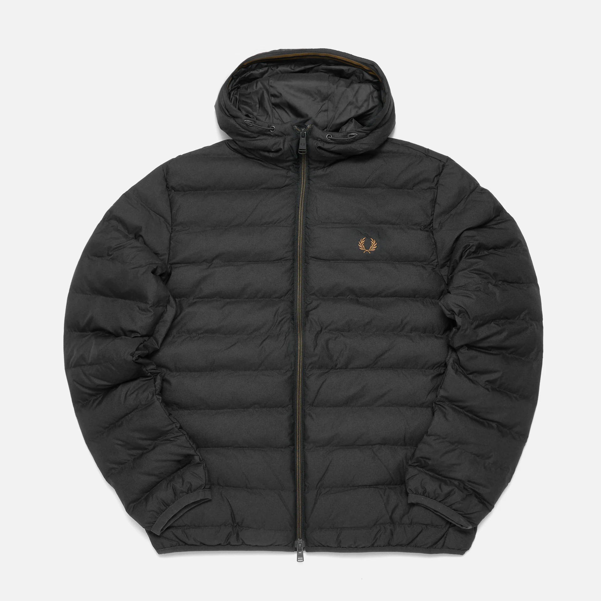 Fred Perry Hooded Insulated Jacket Black