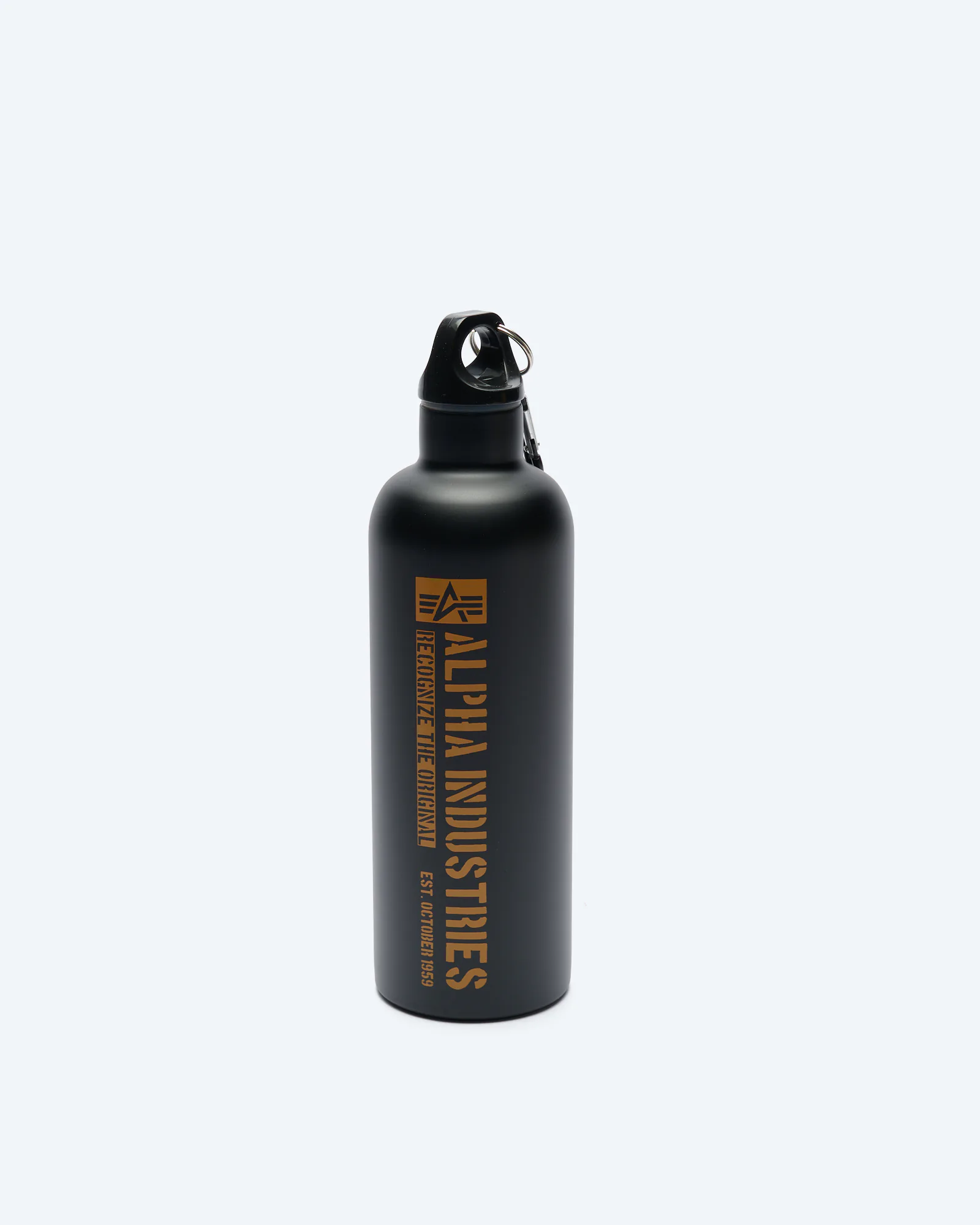 Alpha Industries Logo Water Bottle Black