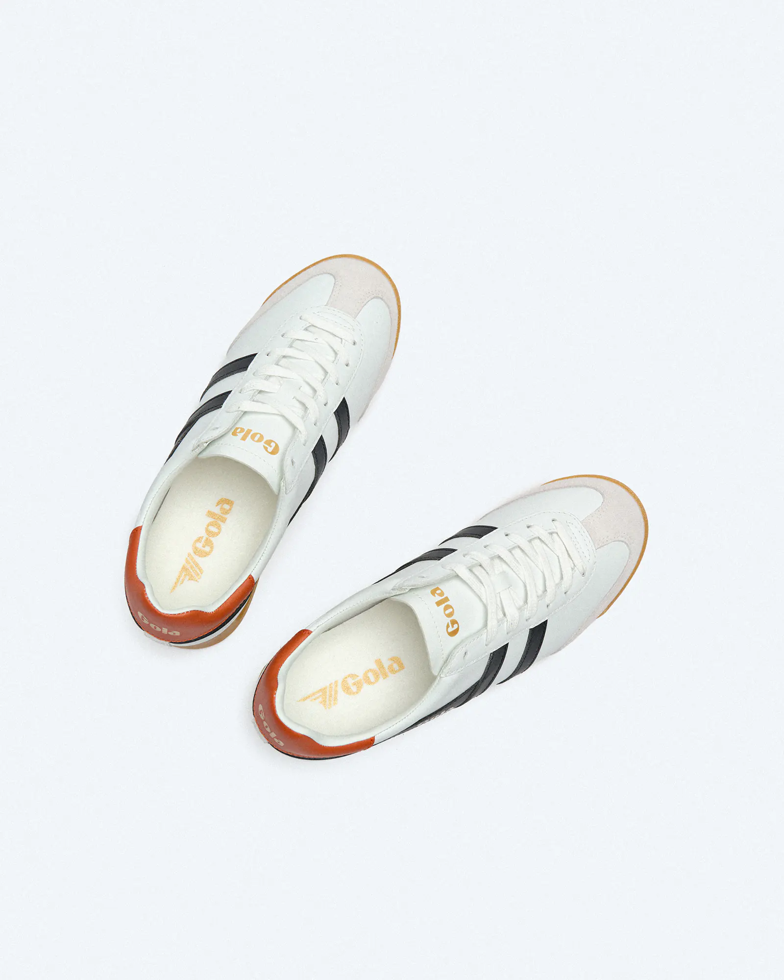Gola Torpedo Leather Sneaker White/Black/Moody Orange Gola Torpedo Leather Sneaker White/Black/Moody Orange