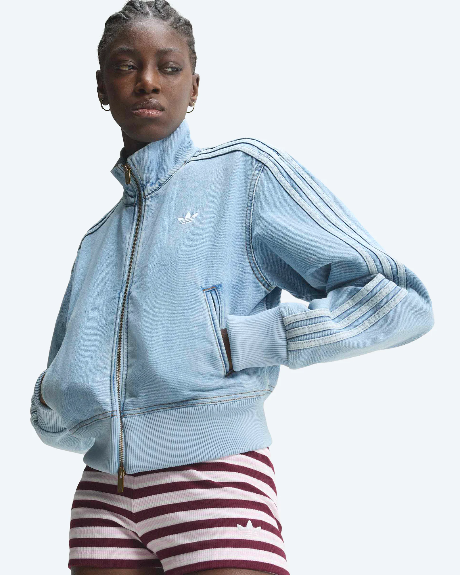 Firebird Denim Track Top Light Denim