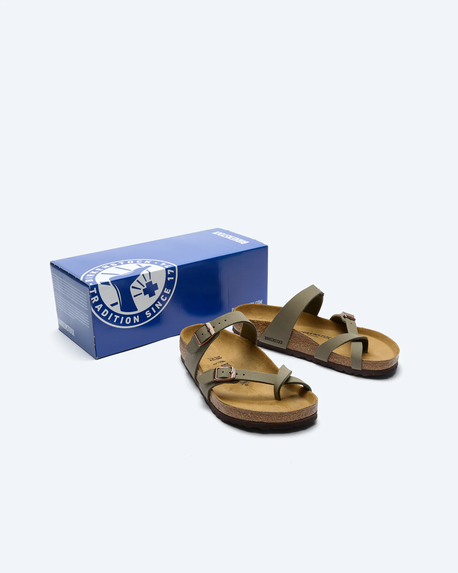 Birkenstock Mayari Birko-Flor Nubuk Sandals Stone