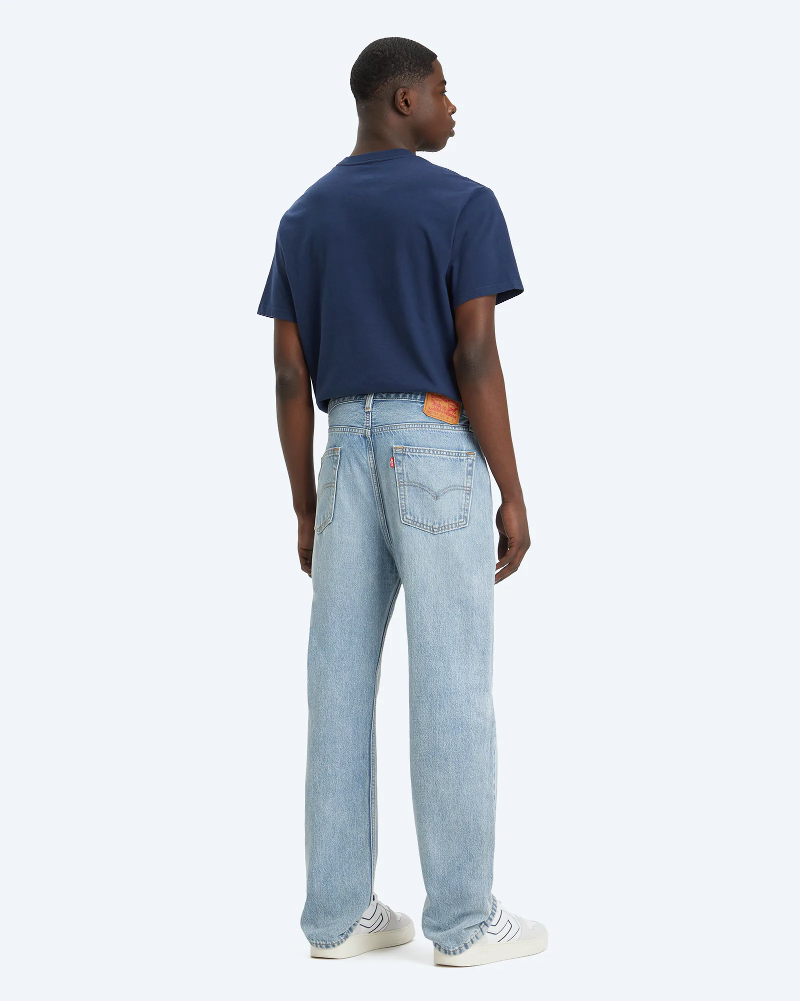 565 Loose Straight Med Indigo Worn in Jeans My Backstory