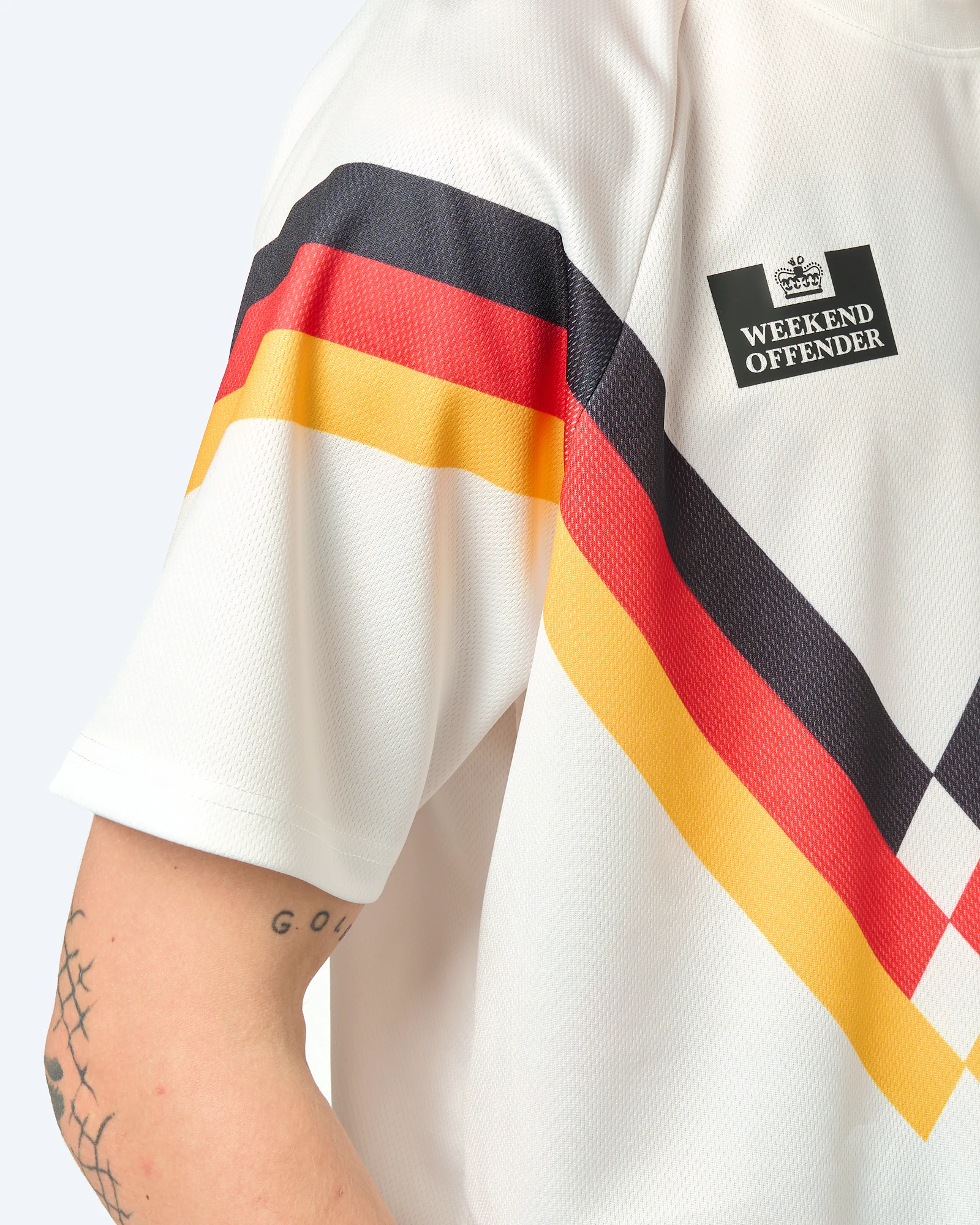 Weekend Offender GERMANY FOOTBALL T-Shirt White