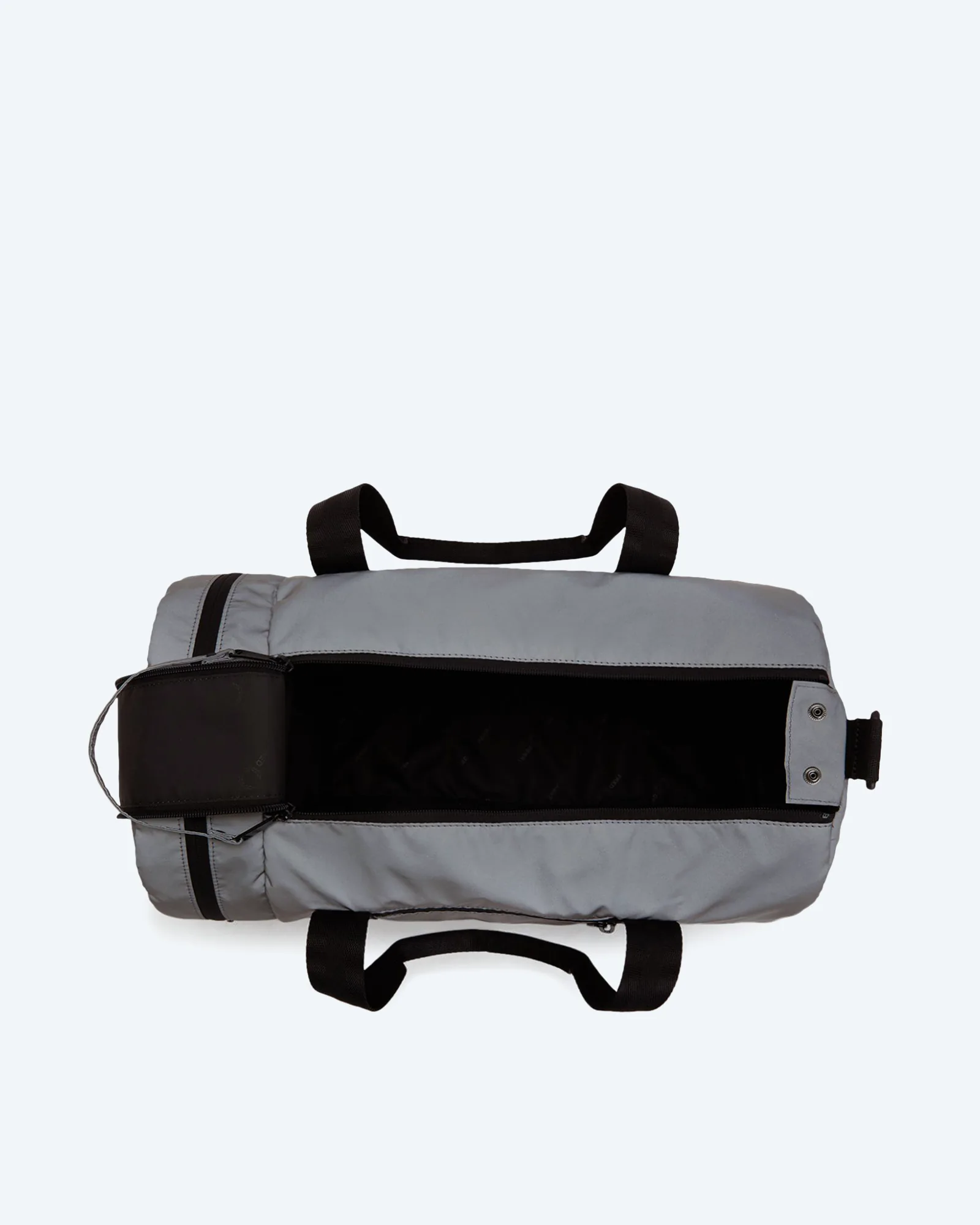 Reflective Barrel Bag Mid Grey