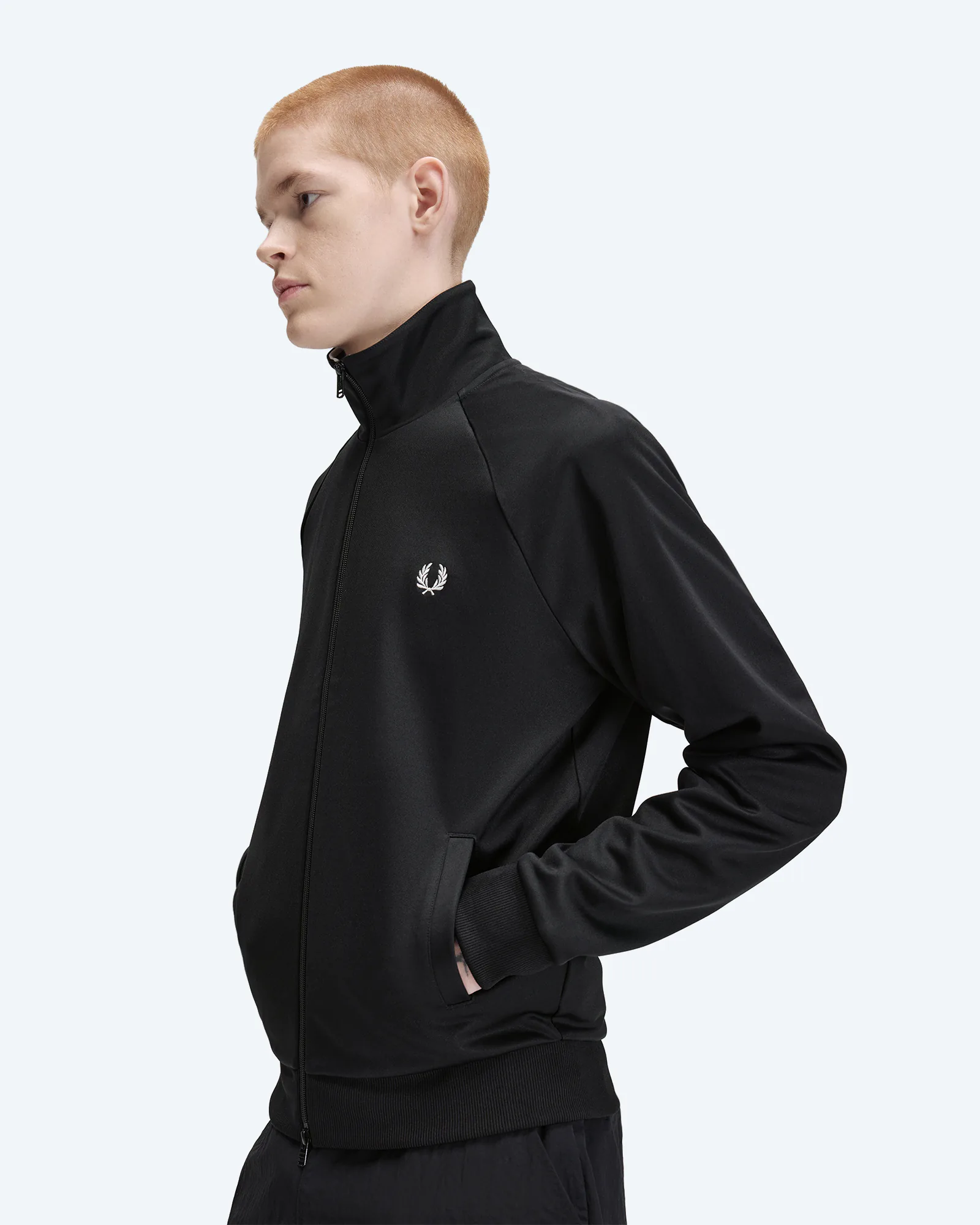 Tipped Track Jacket Black