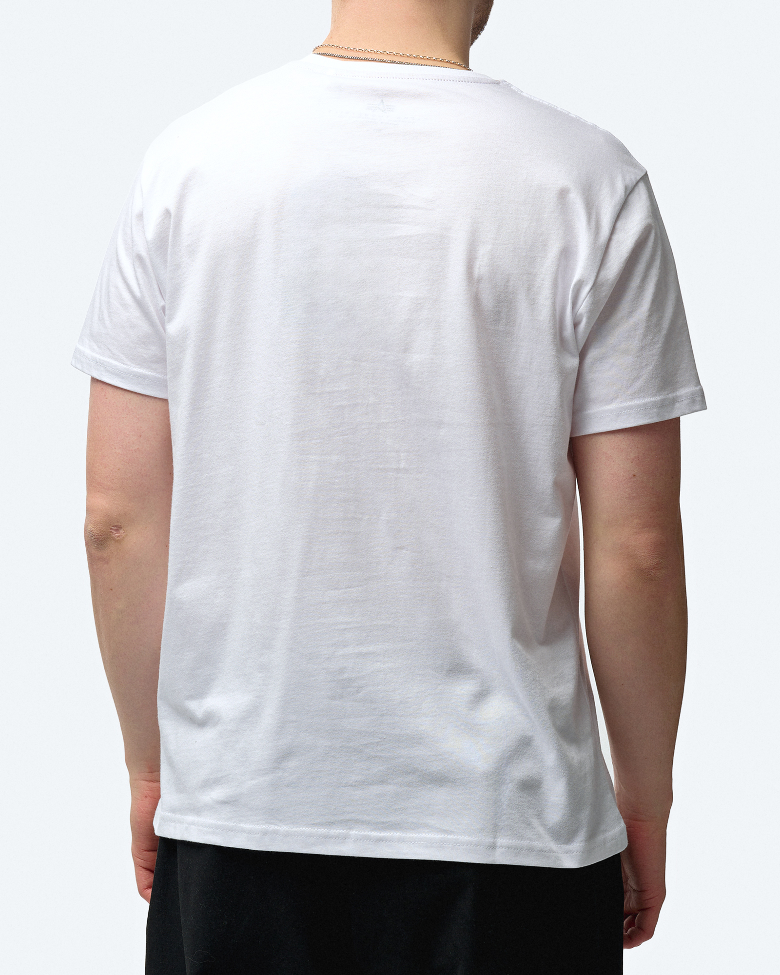 Alpha Industries Grunge Logo T-Shirt White