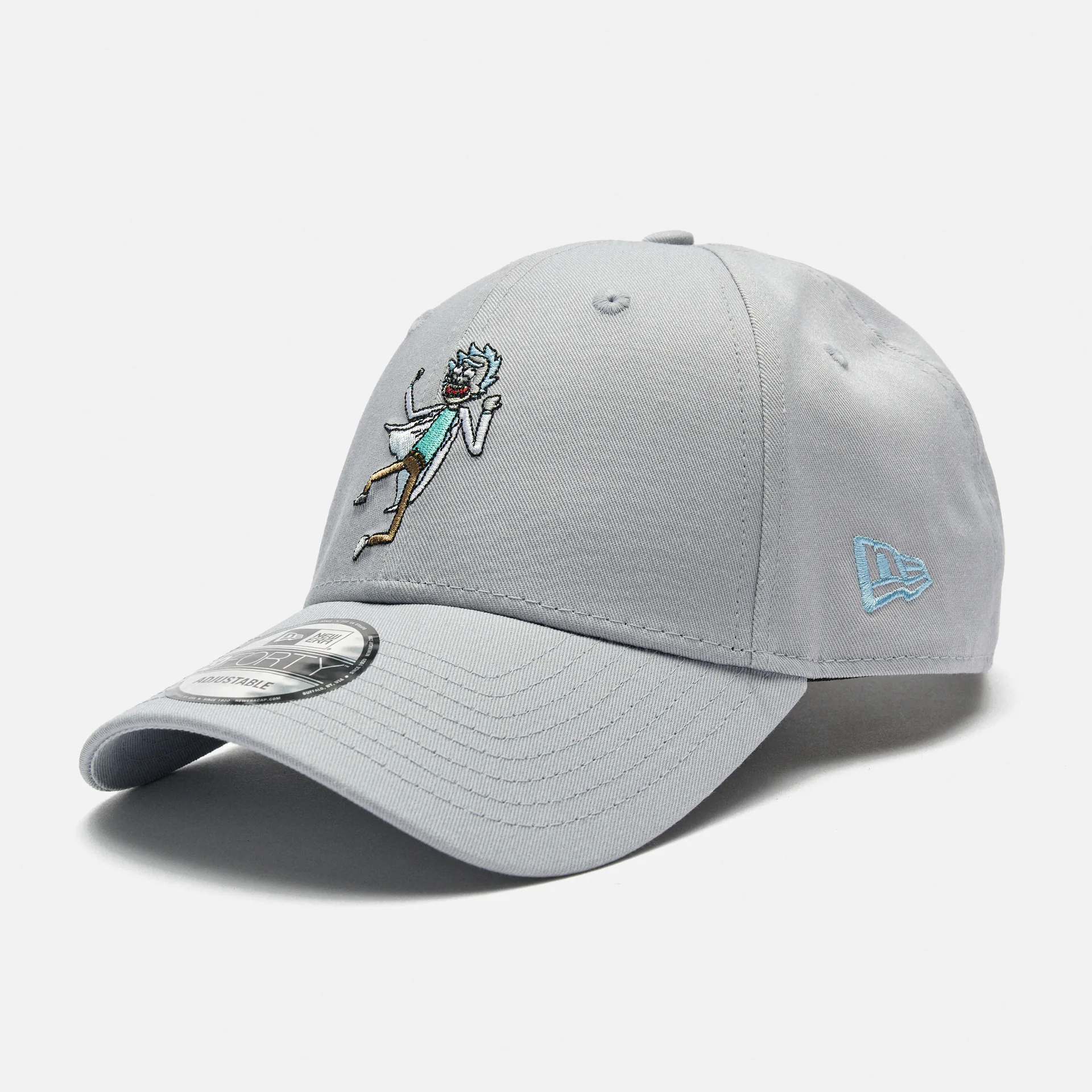 New Era Character 9Forty Rick And Morty Strapback Cap Dusty Grey