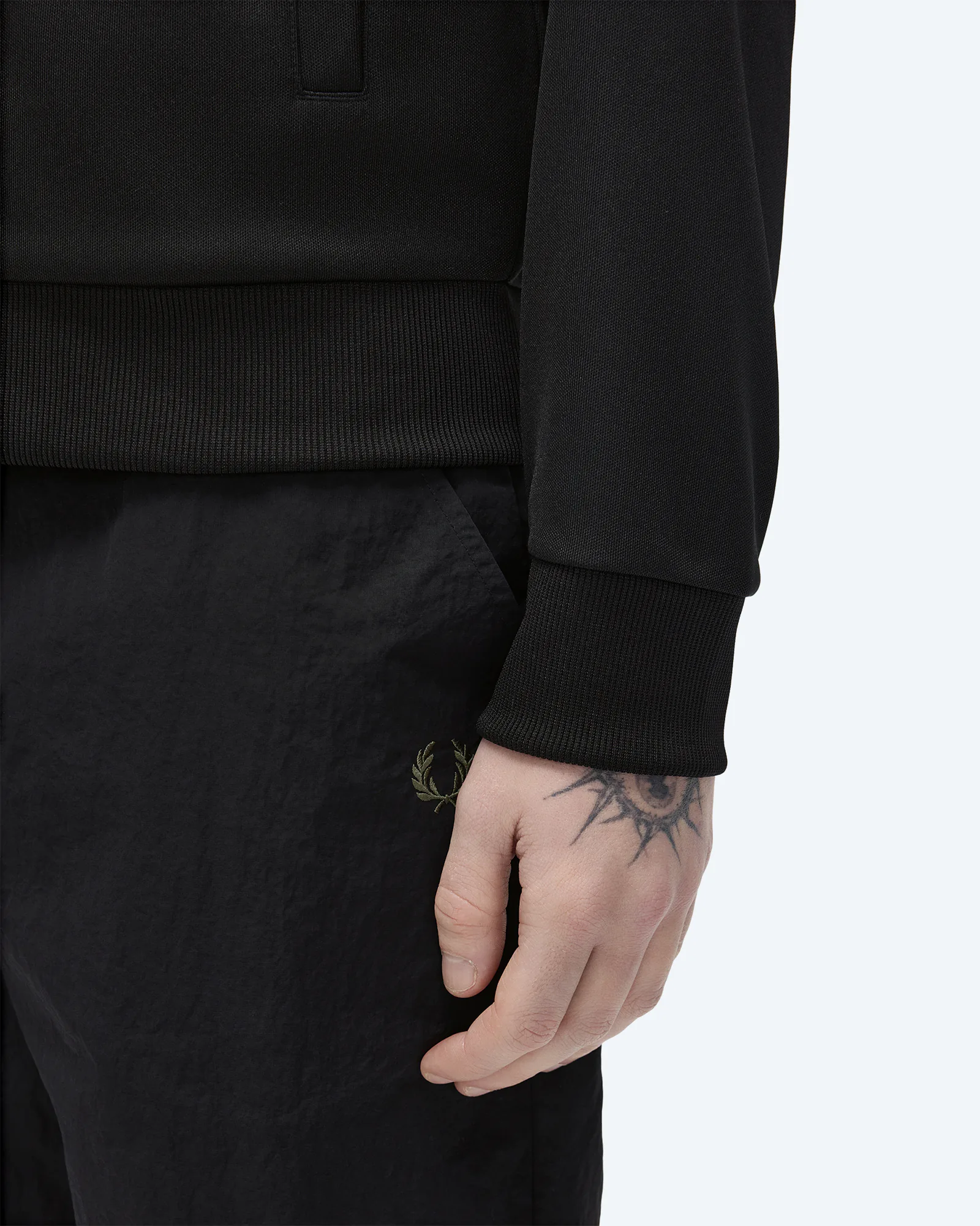 Tipped Track Jacket Black