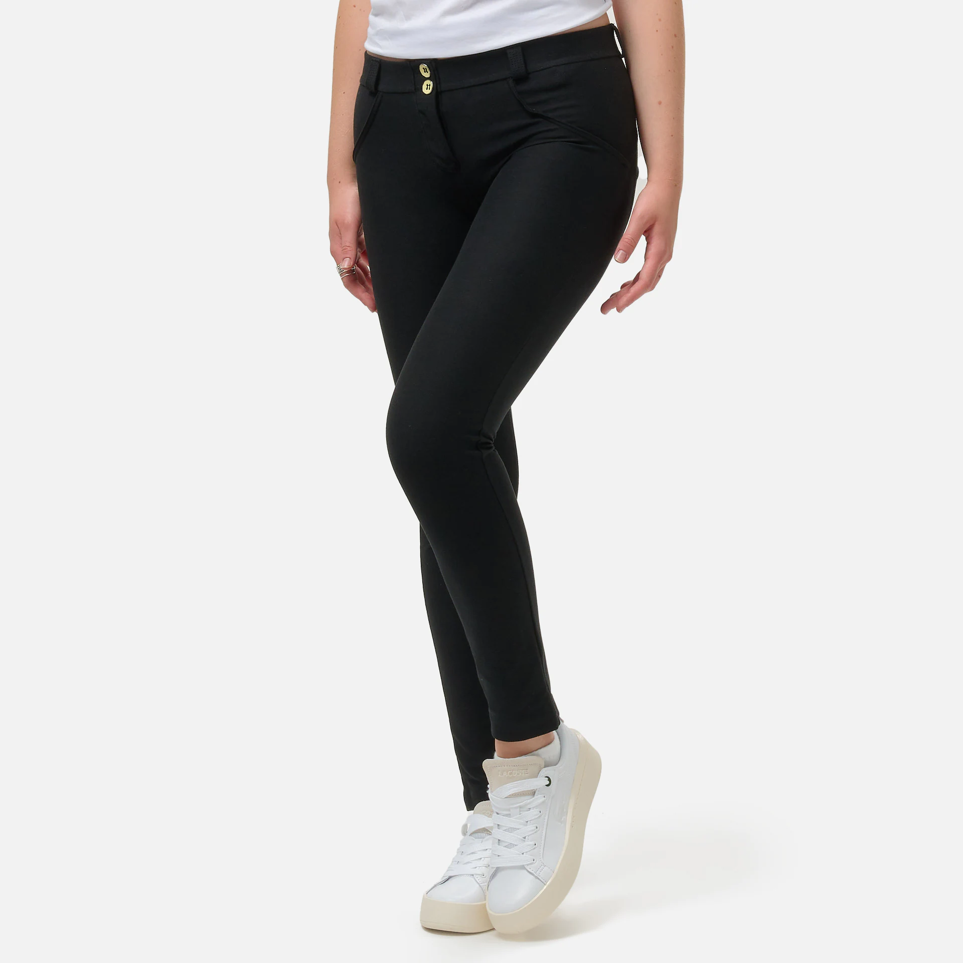 Freddy WR.UP Sustainable Jersey Drill Push-Up Pants Black