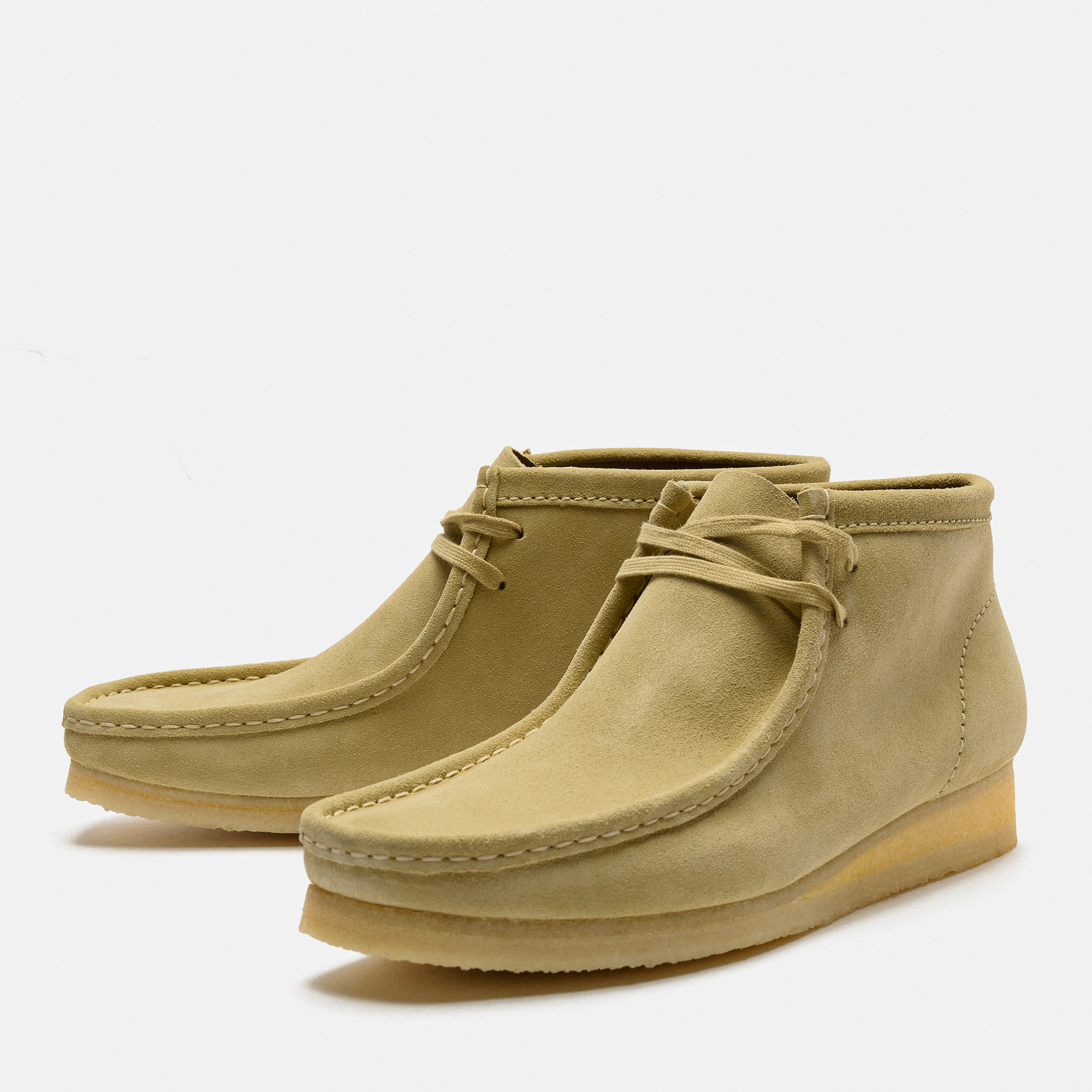 Clarks Men's Wallabee Suede Boots Maple