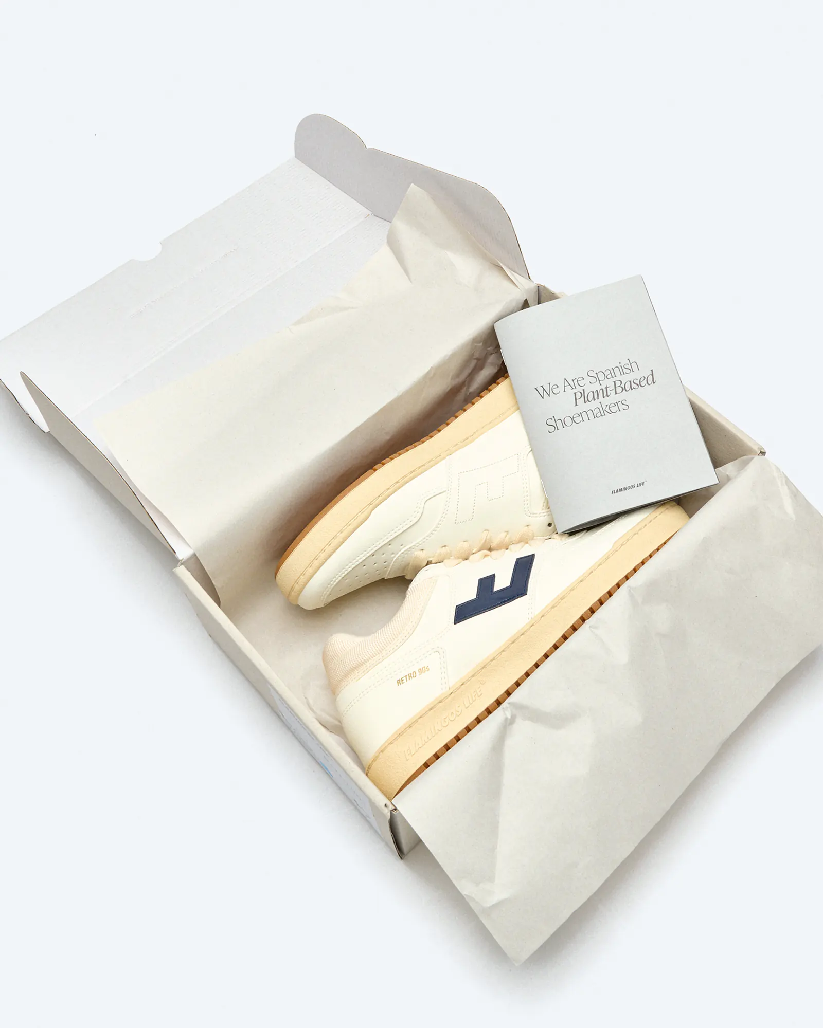 Flamingos Life Retro 90s Sneaker Pearl/Navy/Caramel Flamingos Life Retro 90s Sneaker Pearl/Navy/Caramel