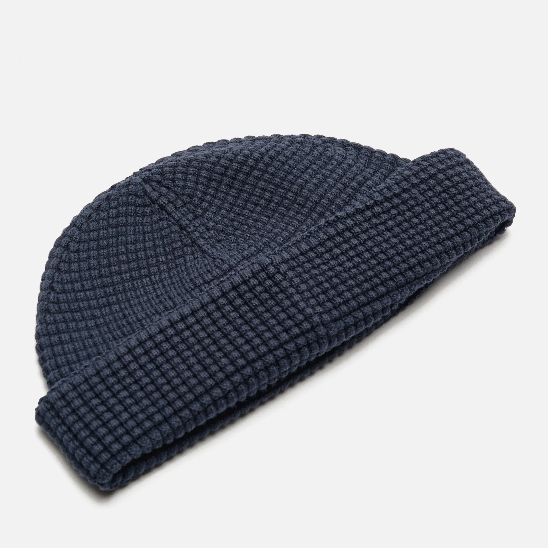 Fred Perry Waffle Beanie Dark Airforce