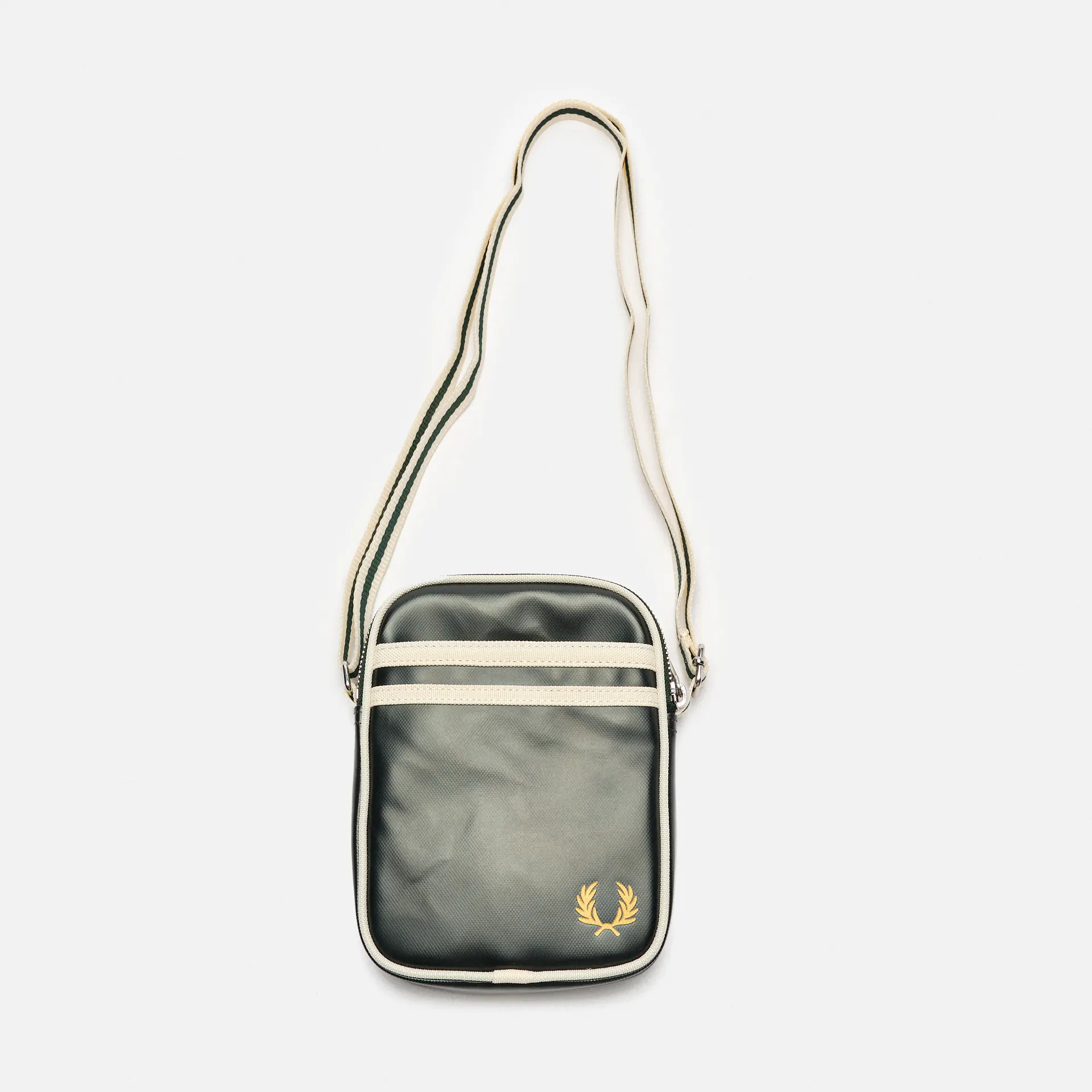 Fred Perry Classic Small Side Bag Night Green/Ecru