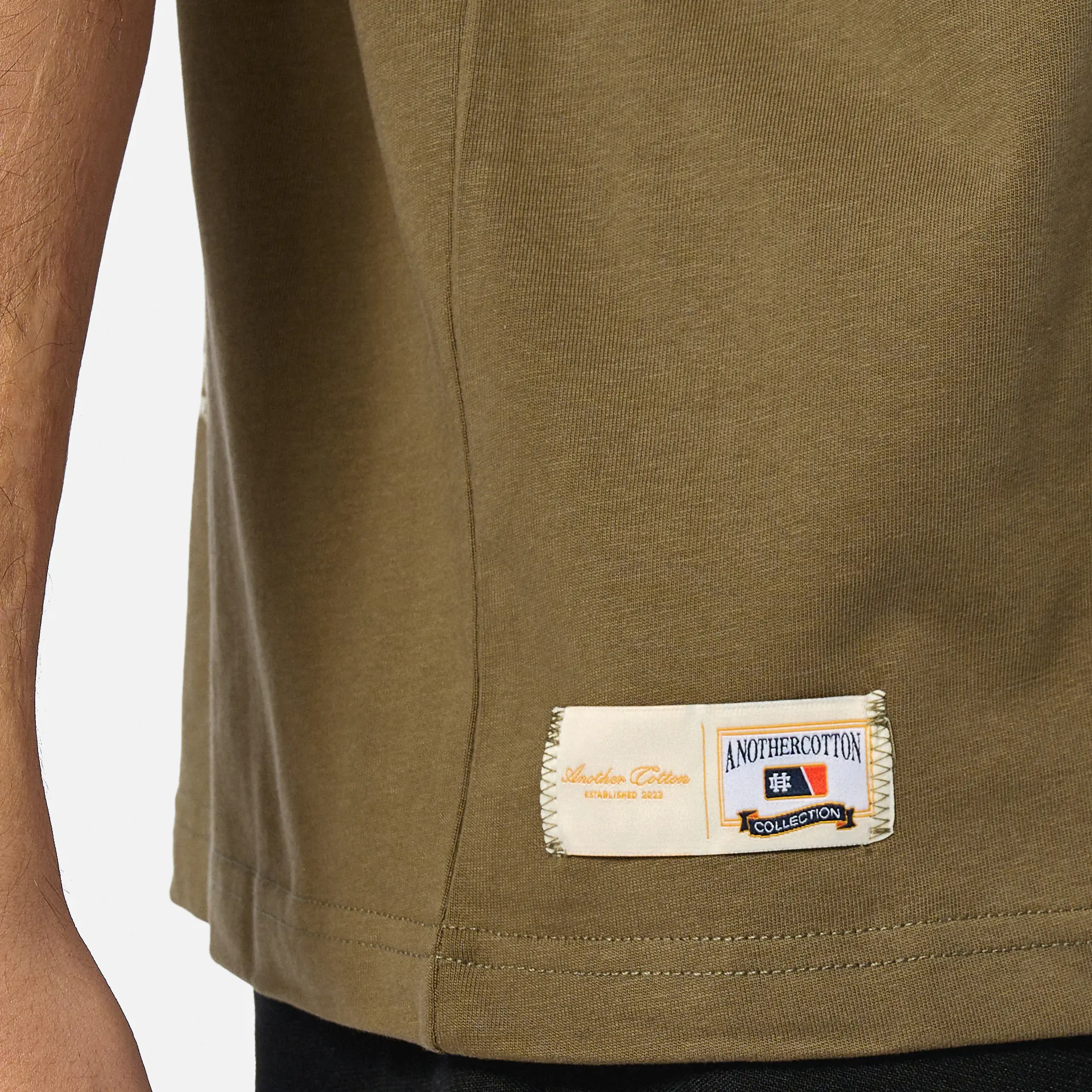 Another Cotton Running Late T-Shirt Khaki