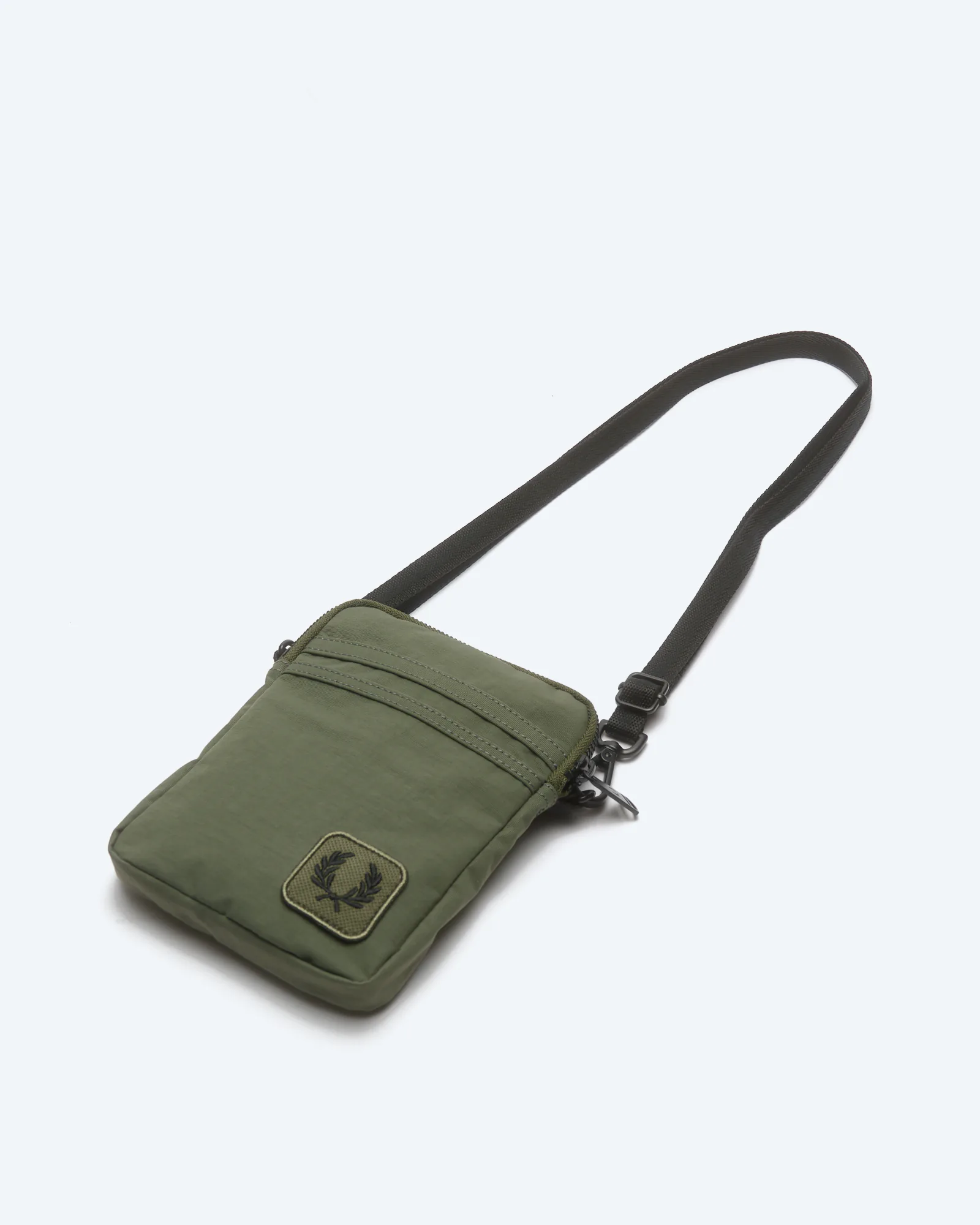 Fred Perry Nylon Badge Small Side Bag Green