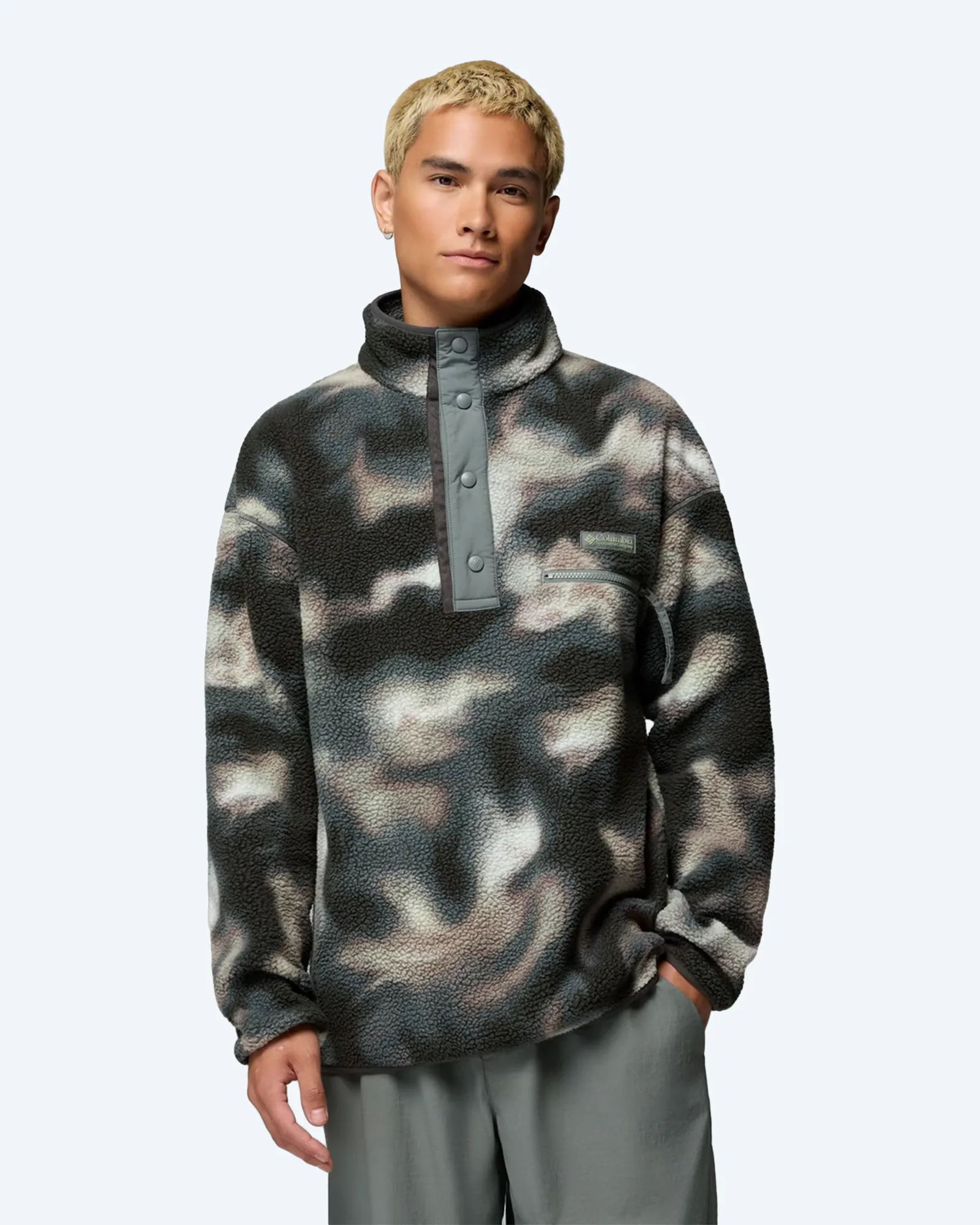 Helvetia™ II Printed Half Snap Fleece Sedona Sage Dye
