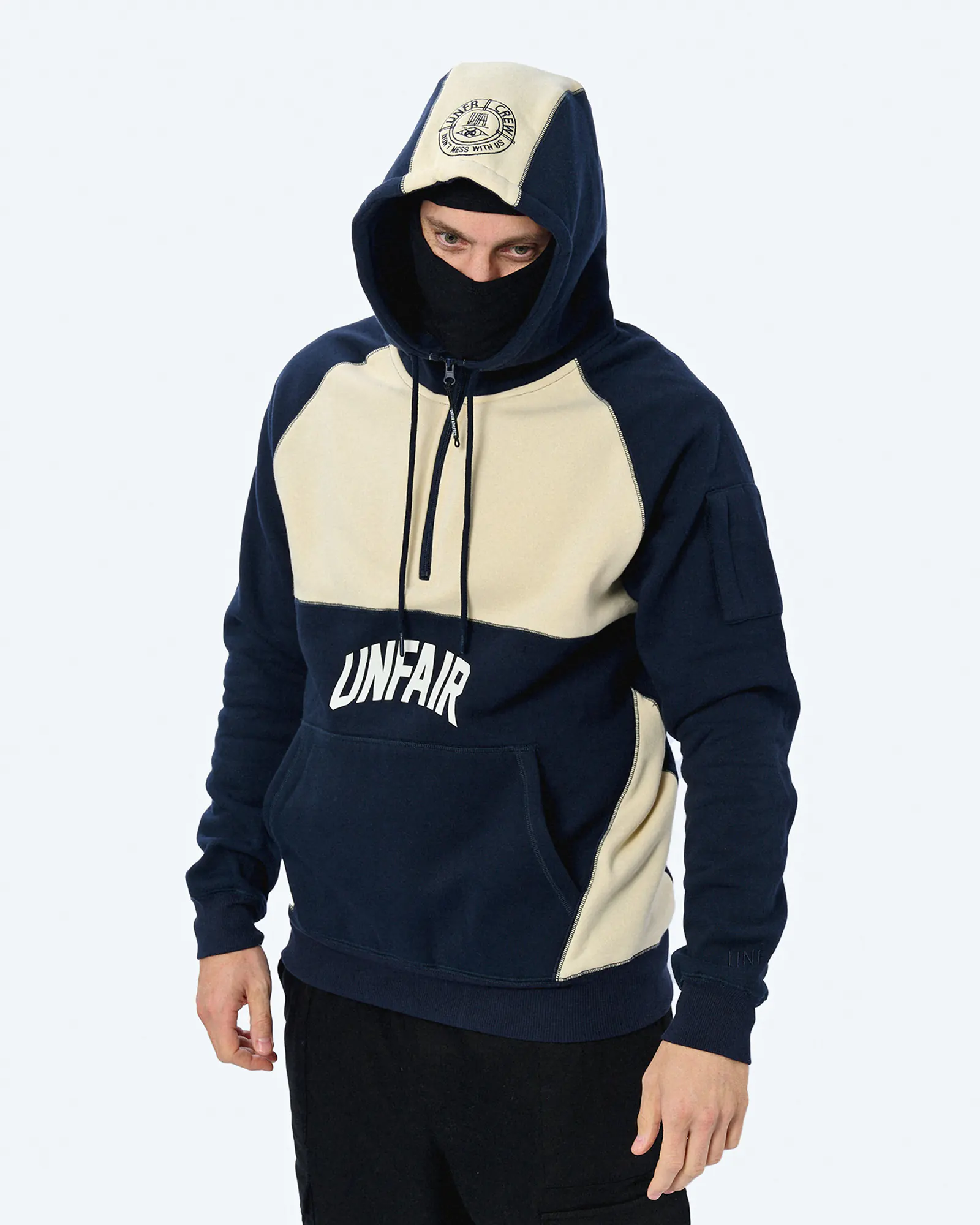 Unfair Athletics Unfair Ninja Zipper Navy/Cream Unfair Athletics Unfair Ninja Zipper Navy/Cream