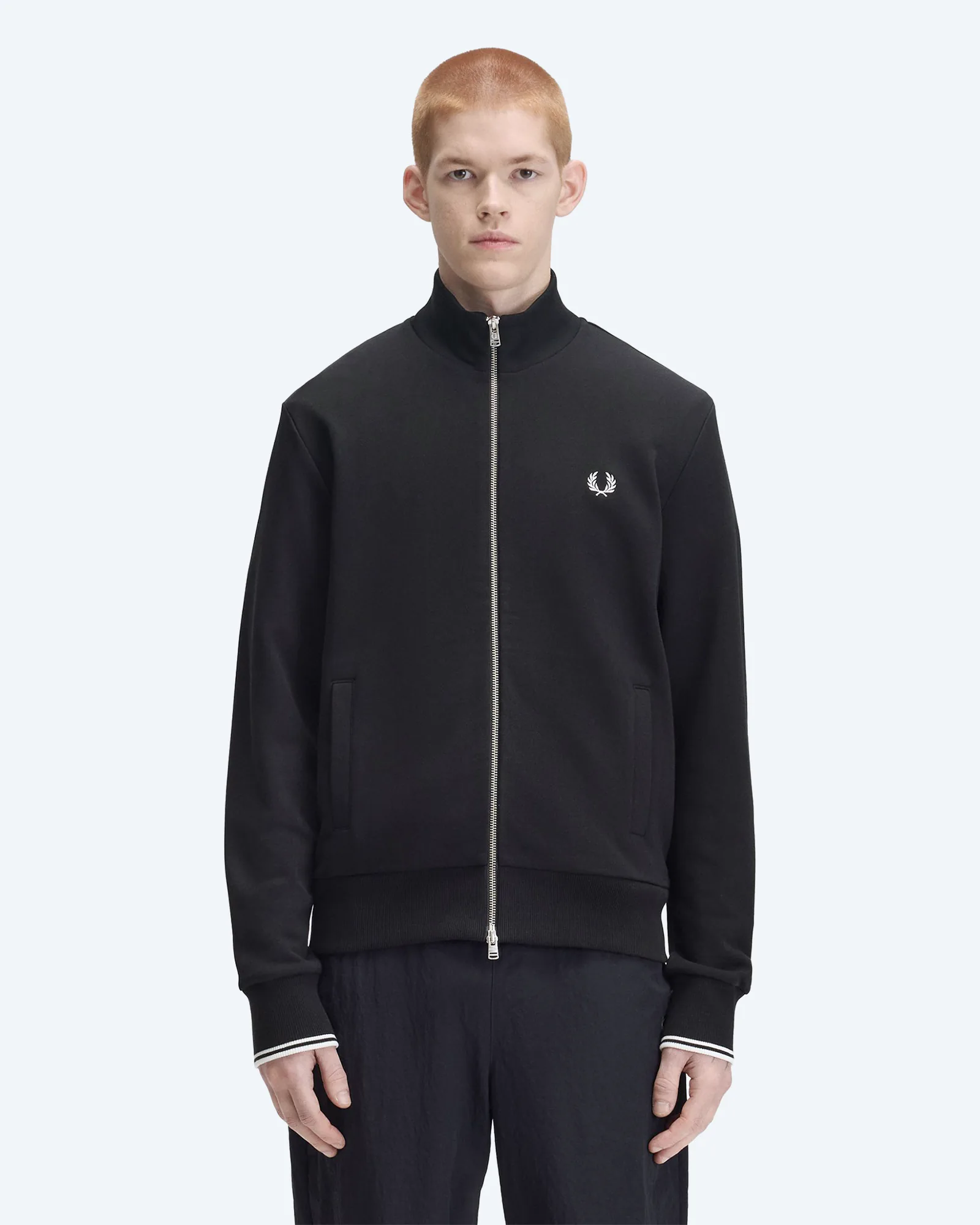Zip Through Sweatshirt Black