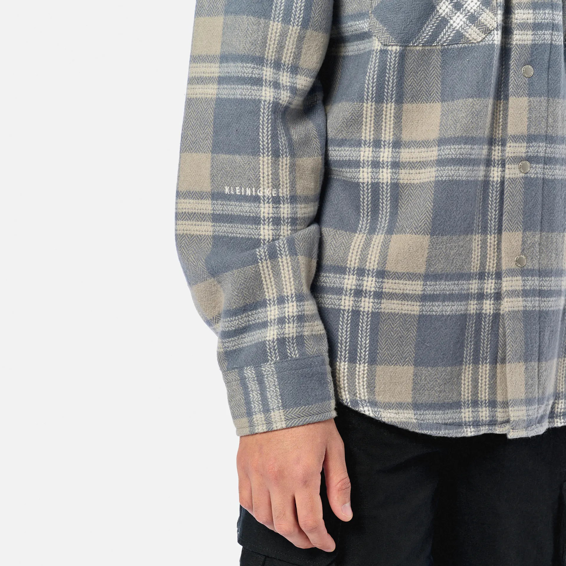 Kleinigkeit Bois Flanellson Mandela Shirt Blue/Grey/Offwhite