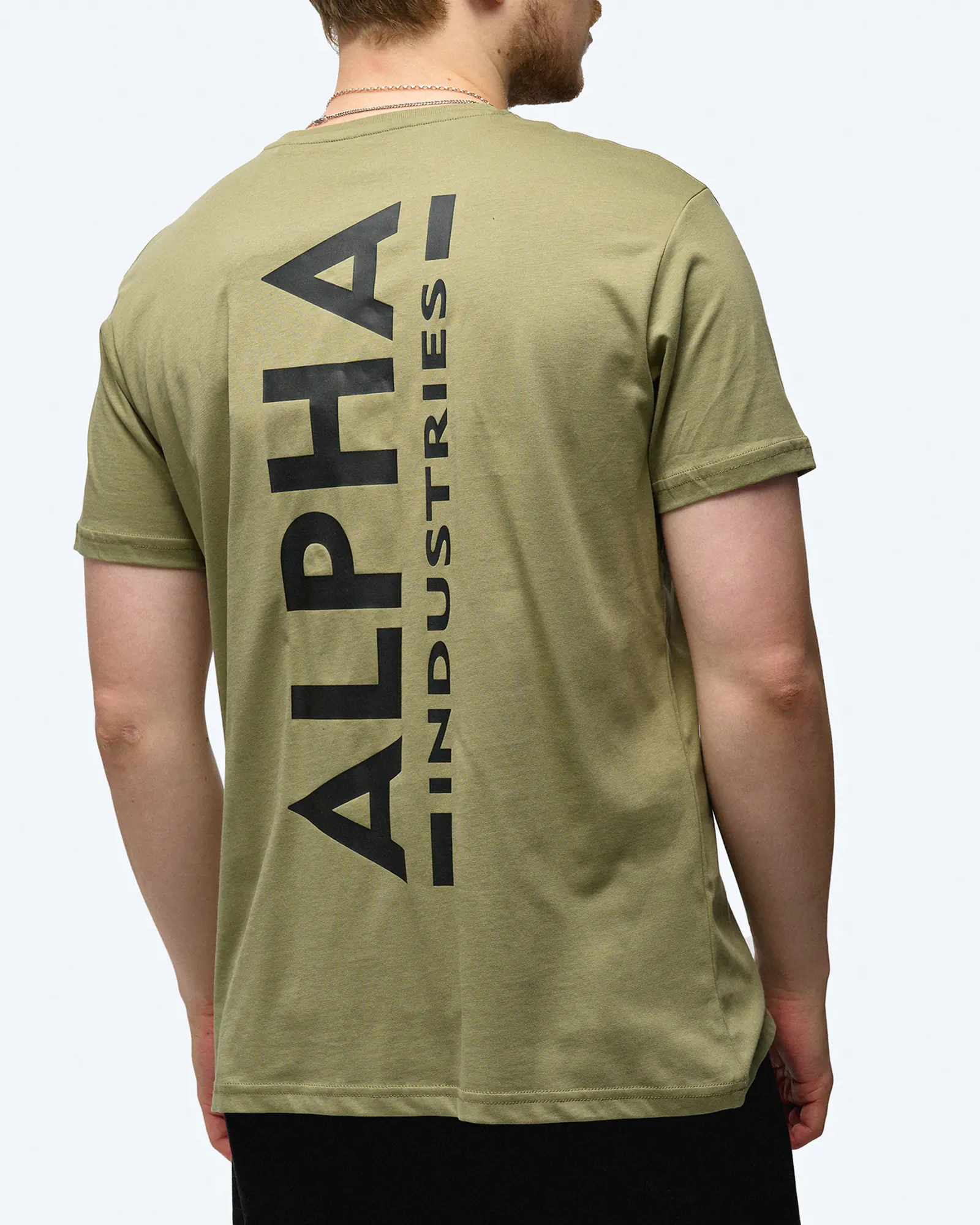 Alpha Industries Backprint T-Shirt Olive/Black Alpha Industries Backprint T-Shirt Olive/Black