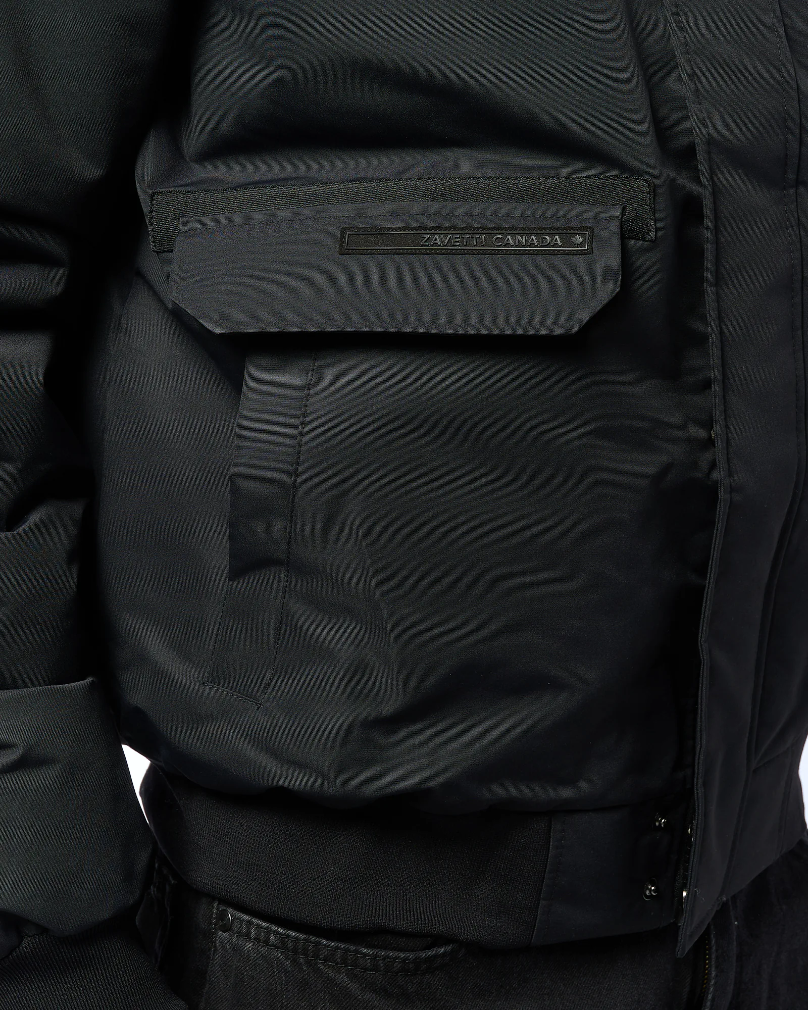 Zavetti Canada Abelli 2.0 Hooded Bomber Jacket Black