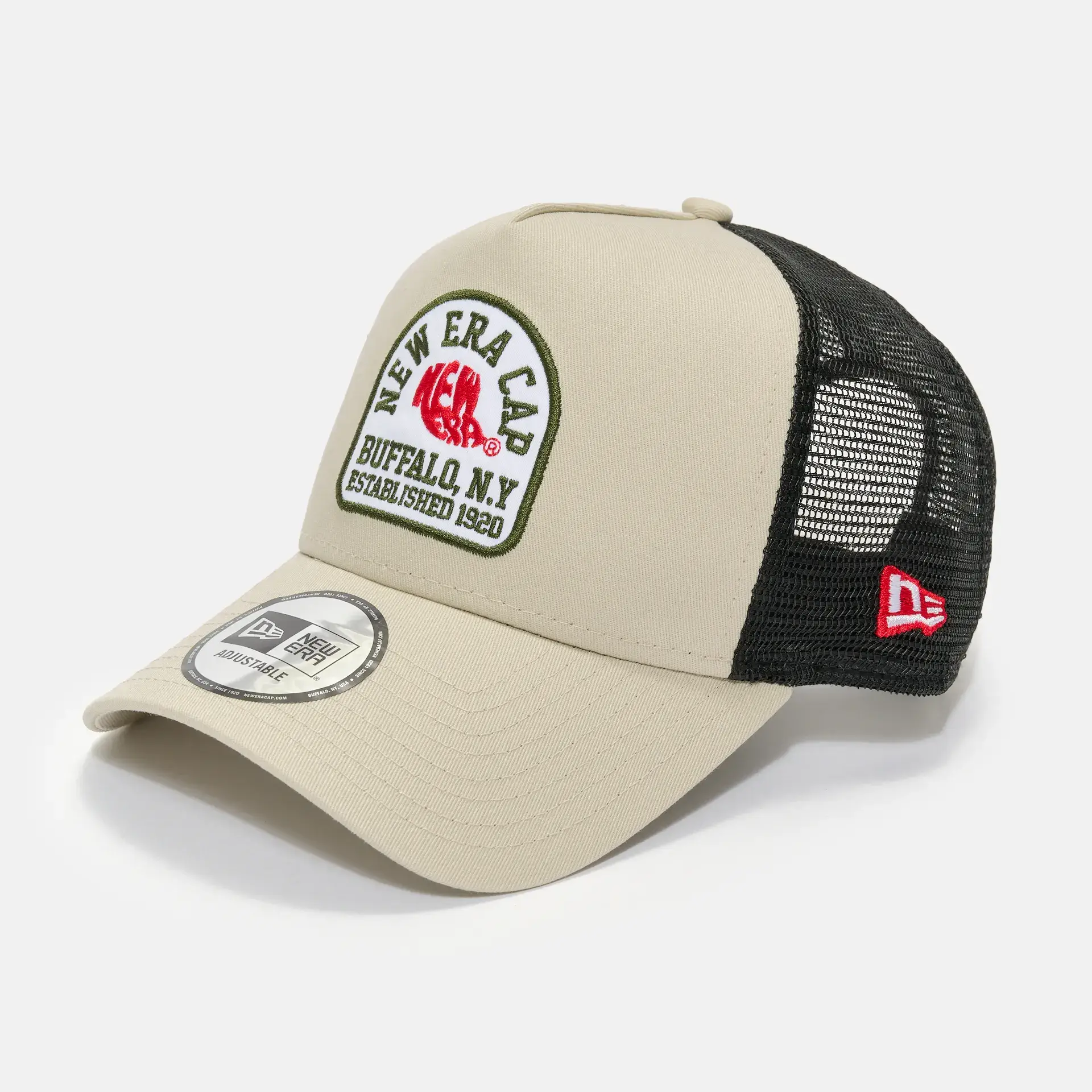New Era State Patch 9Forty Trucker Cap Stone/Stone