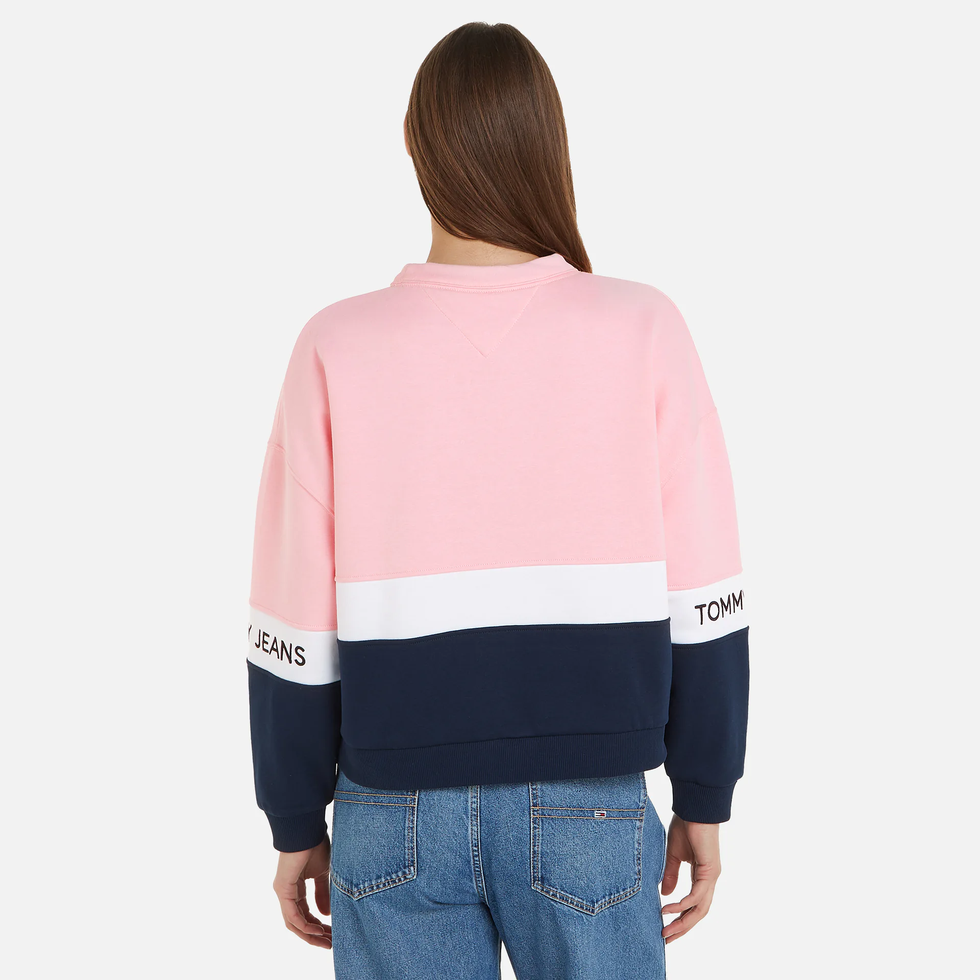 Tommy Jeans Sweatshirt CBLK Crew White/Multi