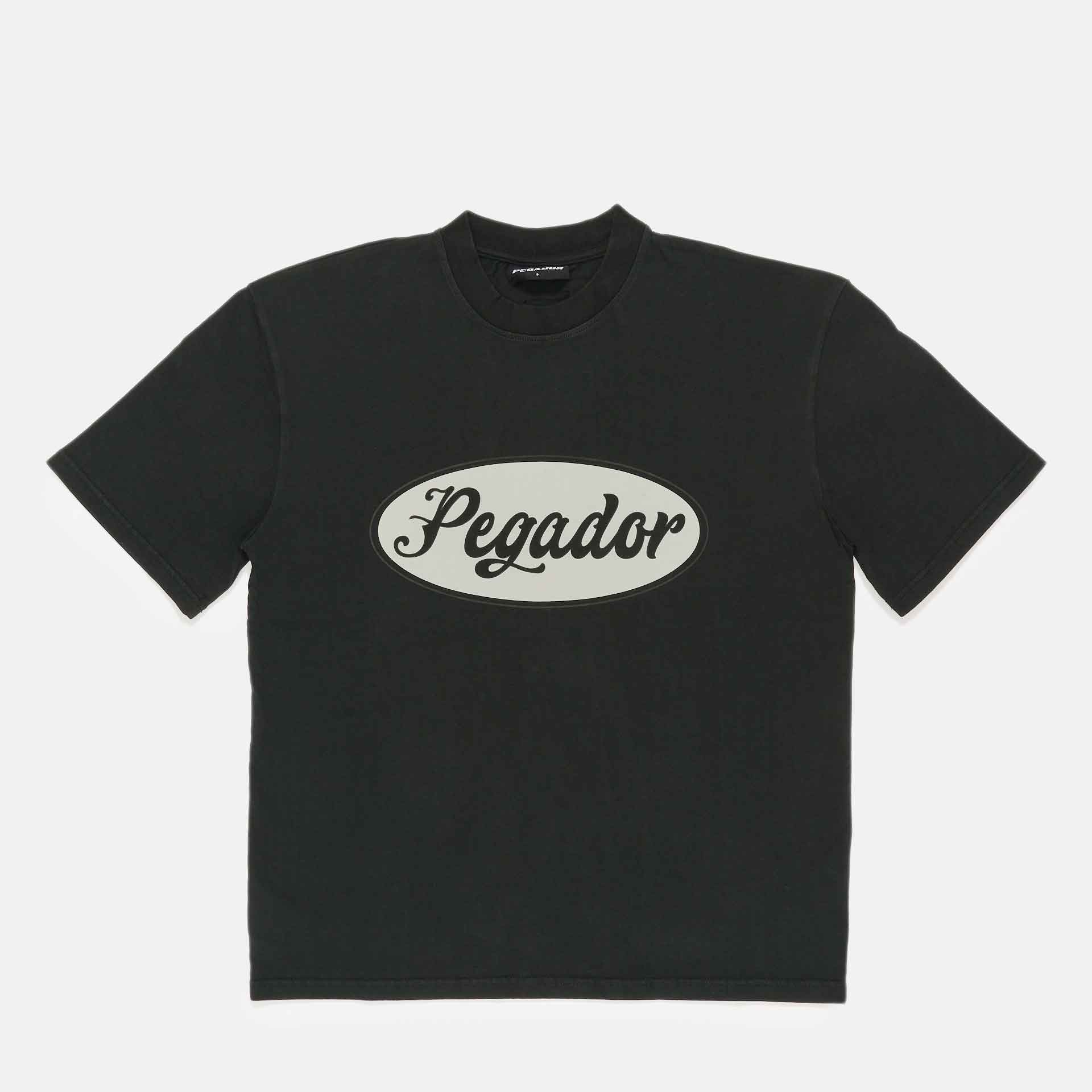 PEGADOR West Oversized T-Shirt Vintage Washed Black Ink