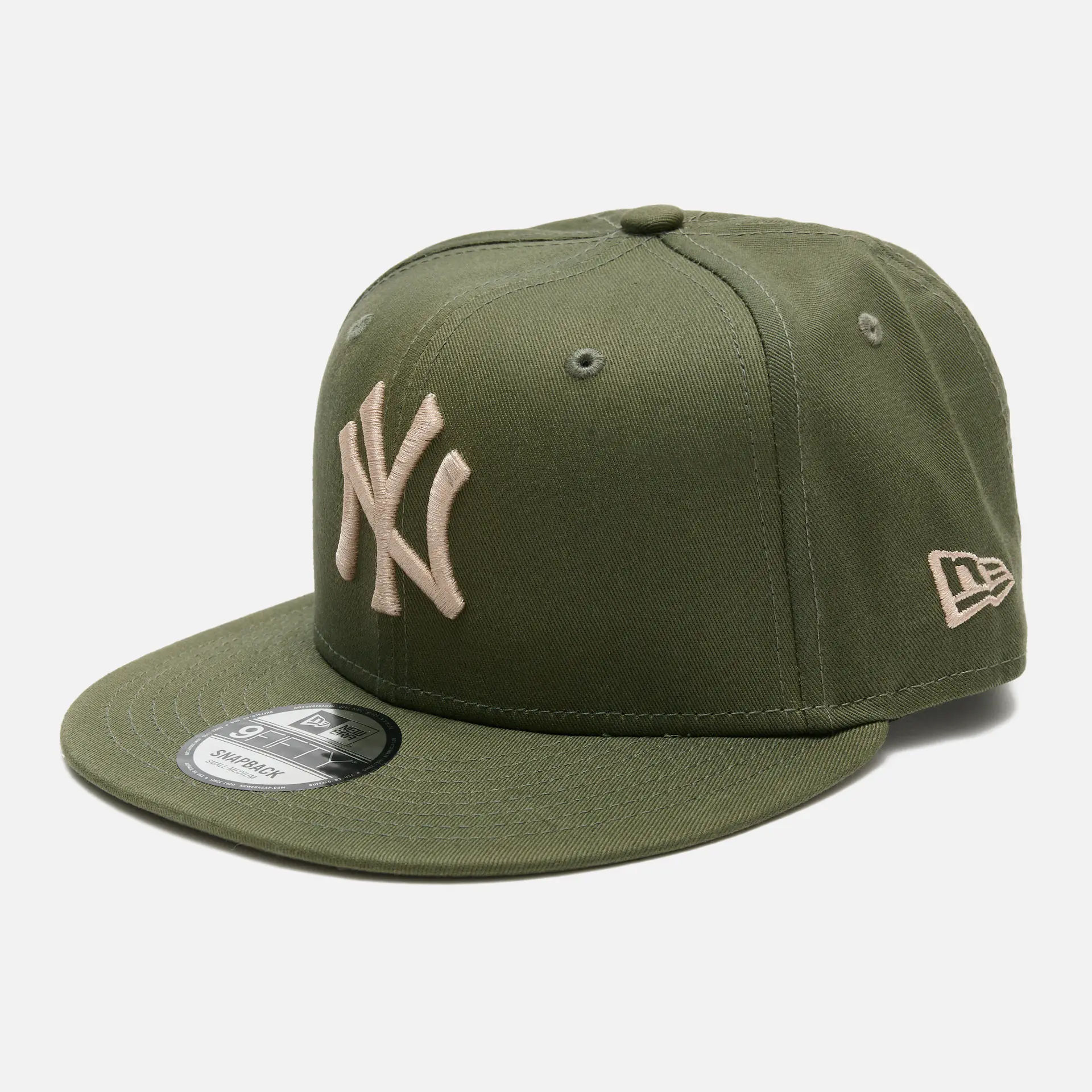 New Era MLB NY Yankees League Essential 9Fifty Snapback Cap New Olive/Stone