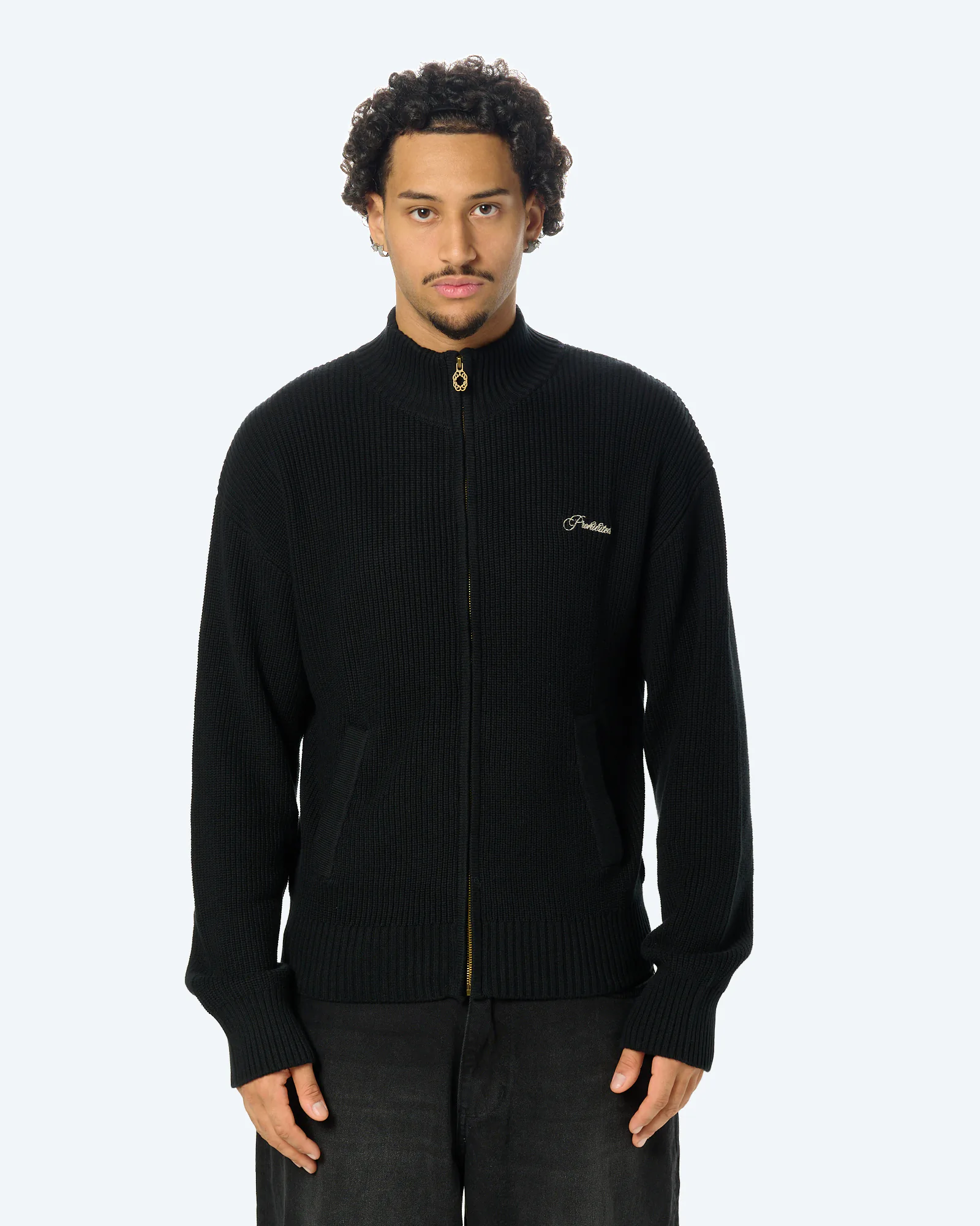 Campus Knit Jacket Black