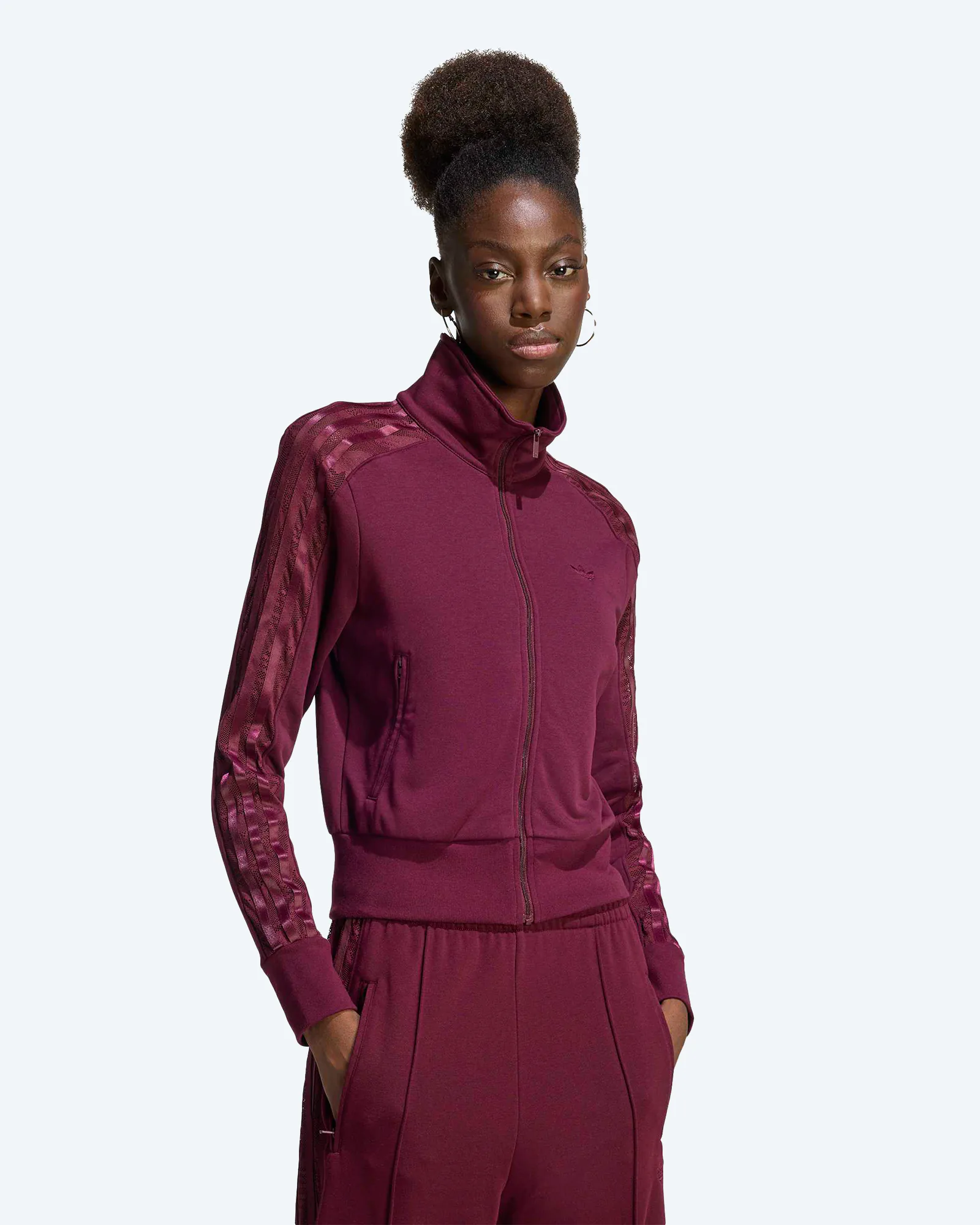 Firebird Lace Tracktop Maroon