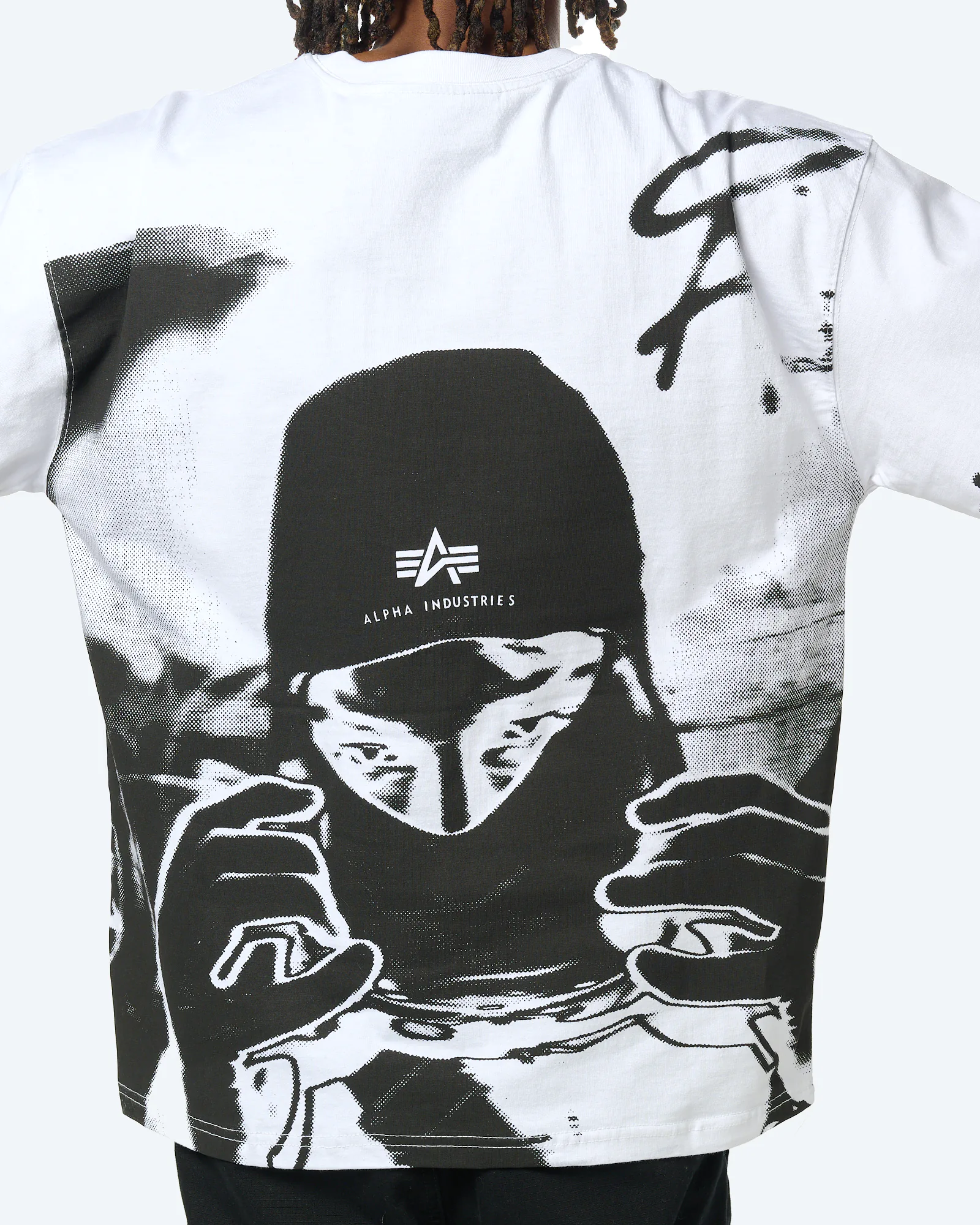 Alpha Industries Balaclava Backprint T-Shirt White