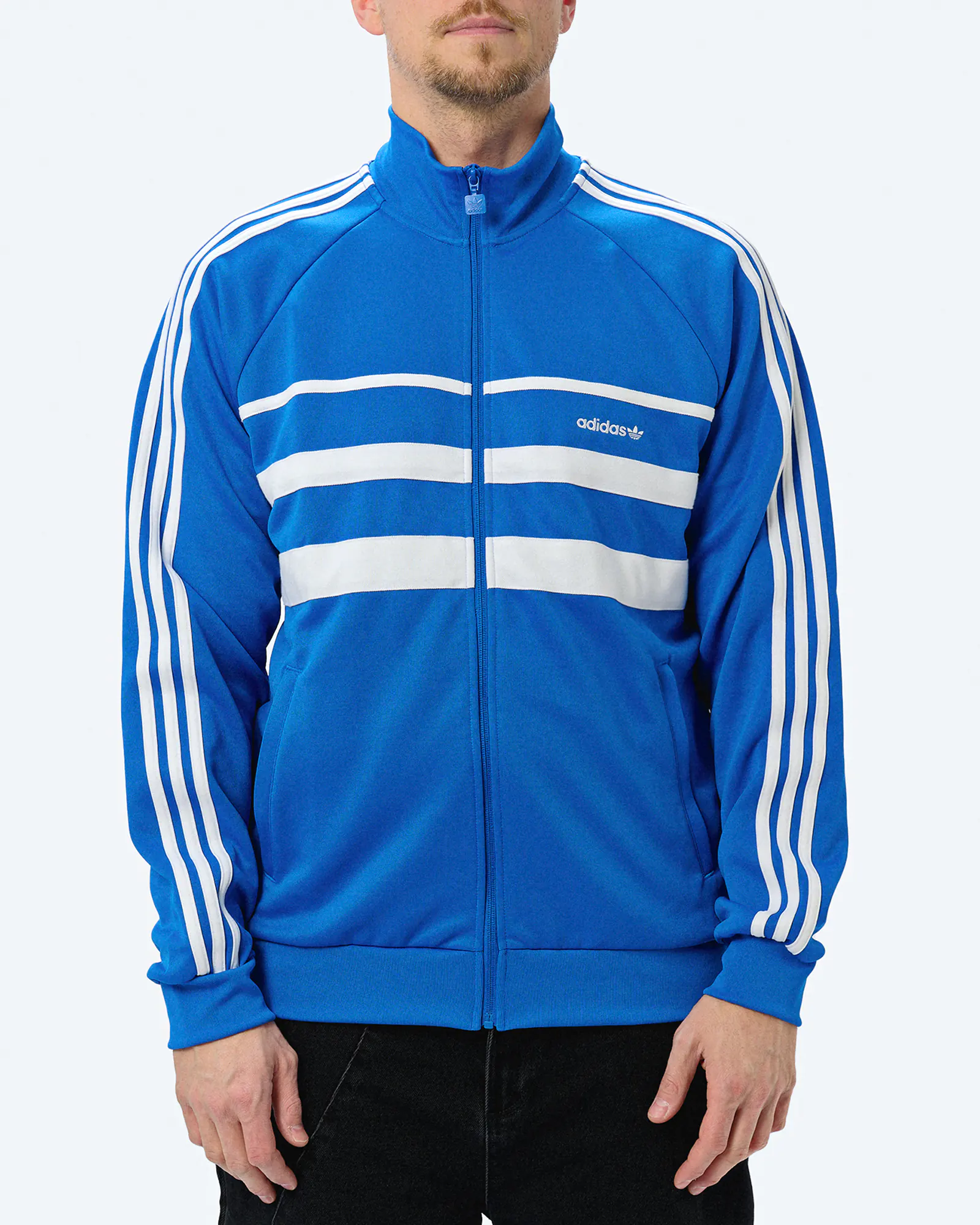 adidas Originals The First Track Jacket Blue/White adidas Originals The First Track Jacket Blue/White