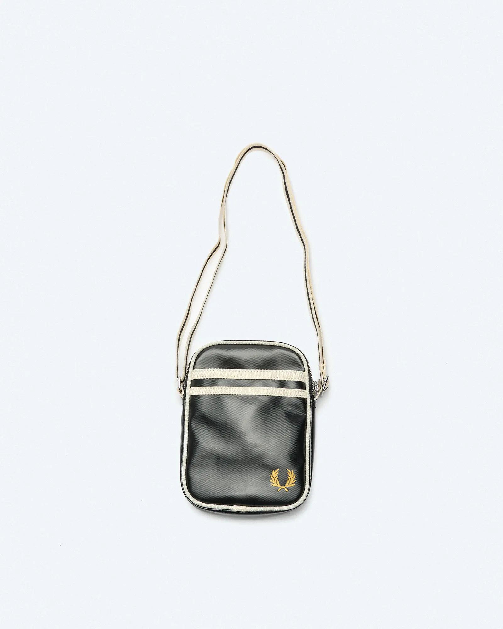 Fred Perry Classic Small Side Bag Black/Ecru