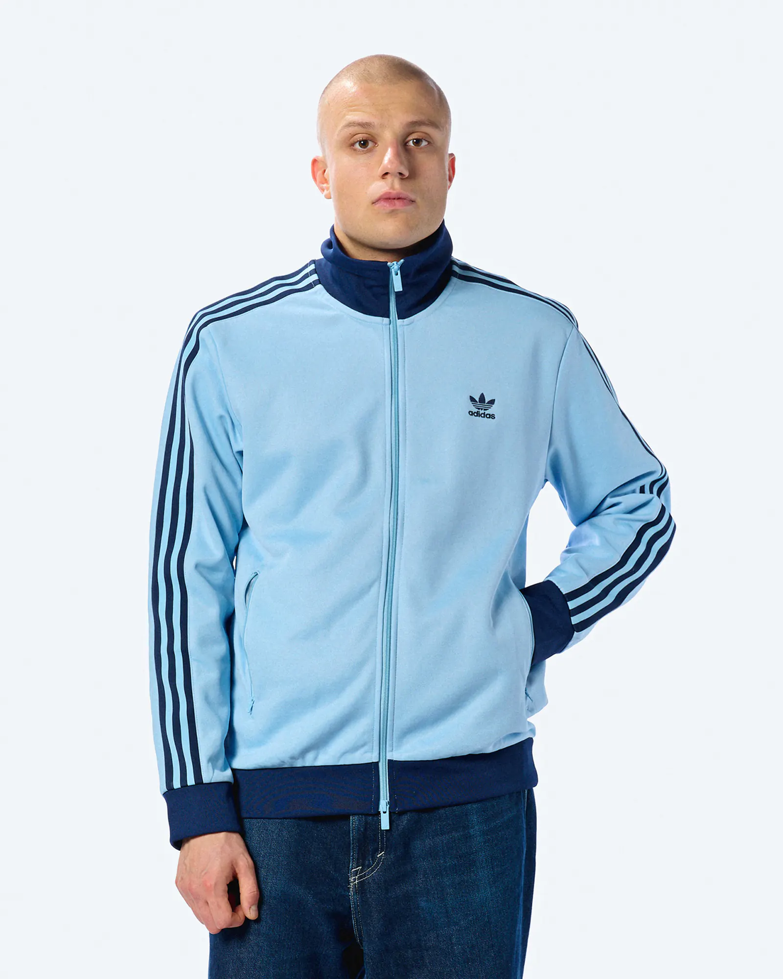 adidas Originals Classic Track Jacket Clear Sky/Night Indigo